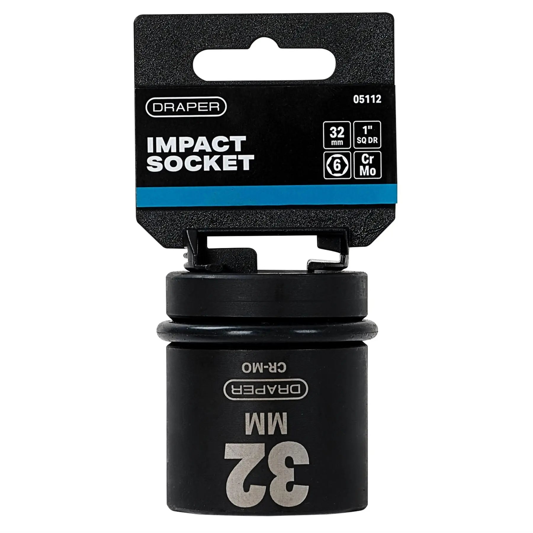 Draper Expert HI-TORQ® 6 Point Impact Socket 1" Sq. Dr. 32mm 05112  White Rose Tools