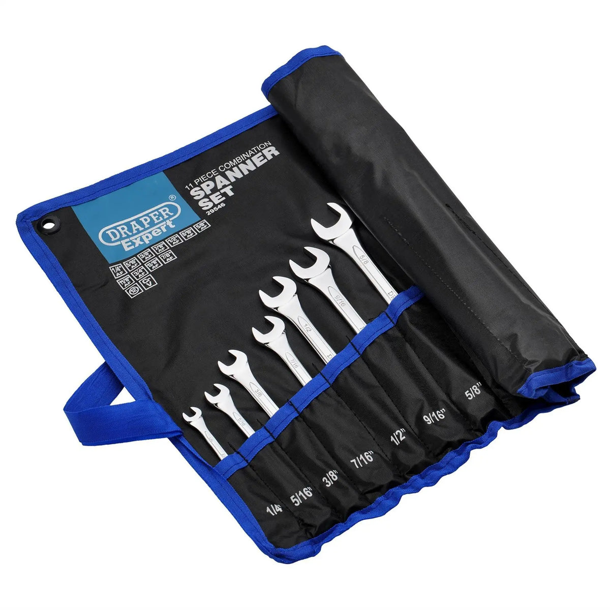 Draper Expert HI-TORQ® Imperial Combination Spanner Set (11 Piece) 29546  White Rose Tools