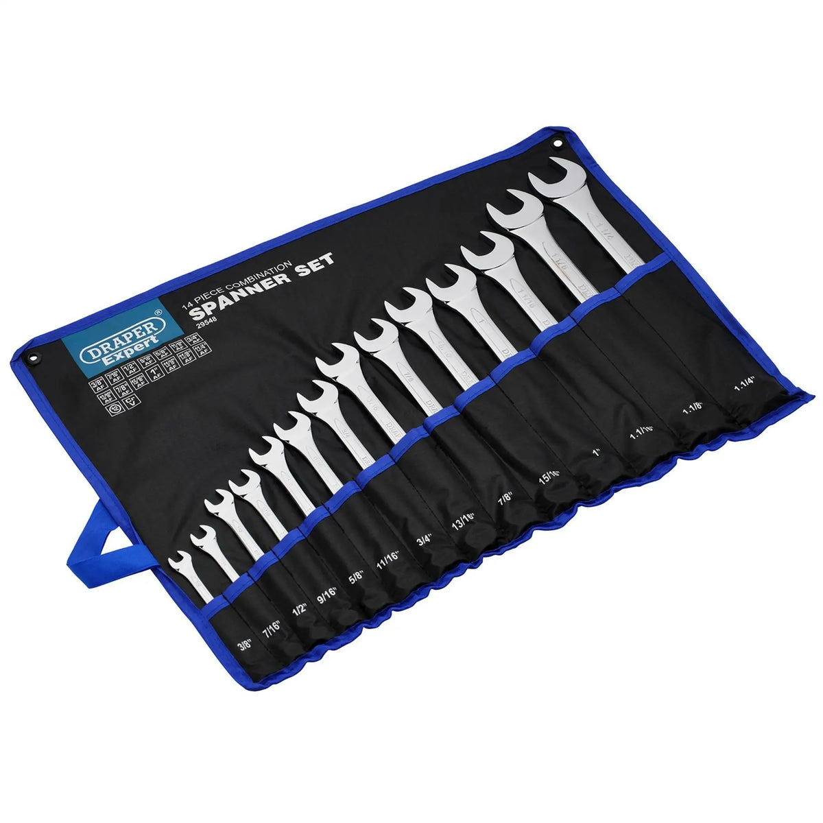 Draper Expert HI-TORQ® Imperial Combination Spanner Set (14 Piece) 29548  White Rose Tools