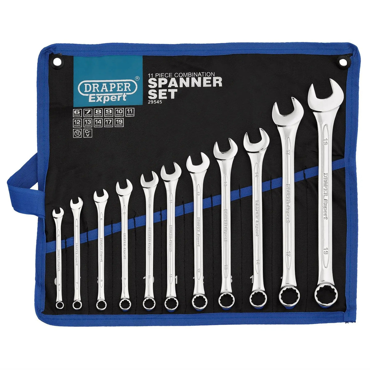 Draper Expert HI-TORQ® Metric Combination Spanner Set (11 Piece) 29545  White Rose Tools