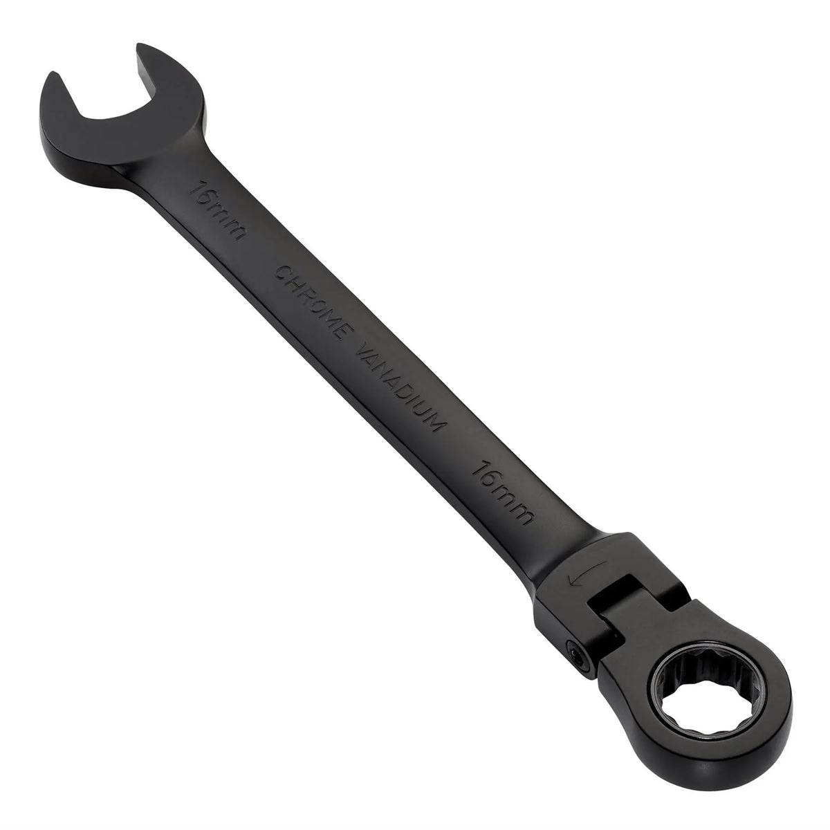 Draper Expert HI-TORQ® Metric Flexible Head Ratchet Combination Spanner 16mm Black 03923  White Rose Tools