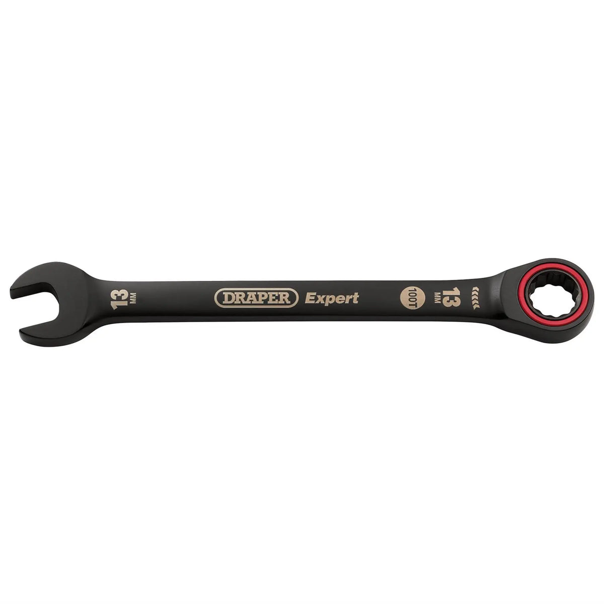 Draper Expert HI-TORQ® Metric Ratchet Combination Spanner 13mm Black 03884  White Rose Tools