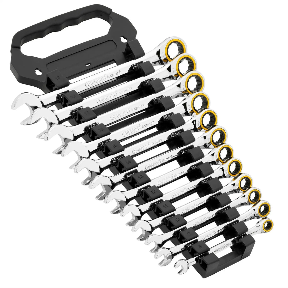 Draper Expert HI-TORQ® Metric Ratchet Combination Spanner Set (12 Piece) 03897  White Rose Tools