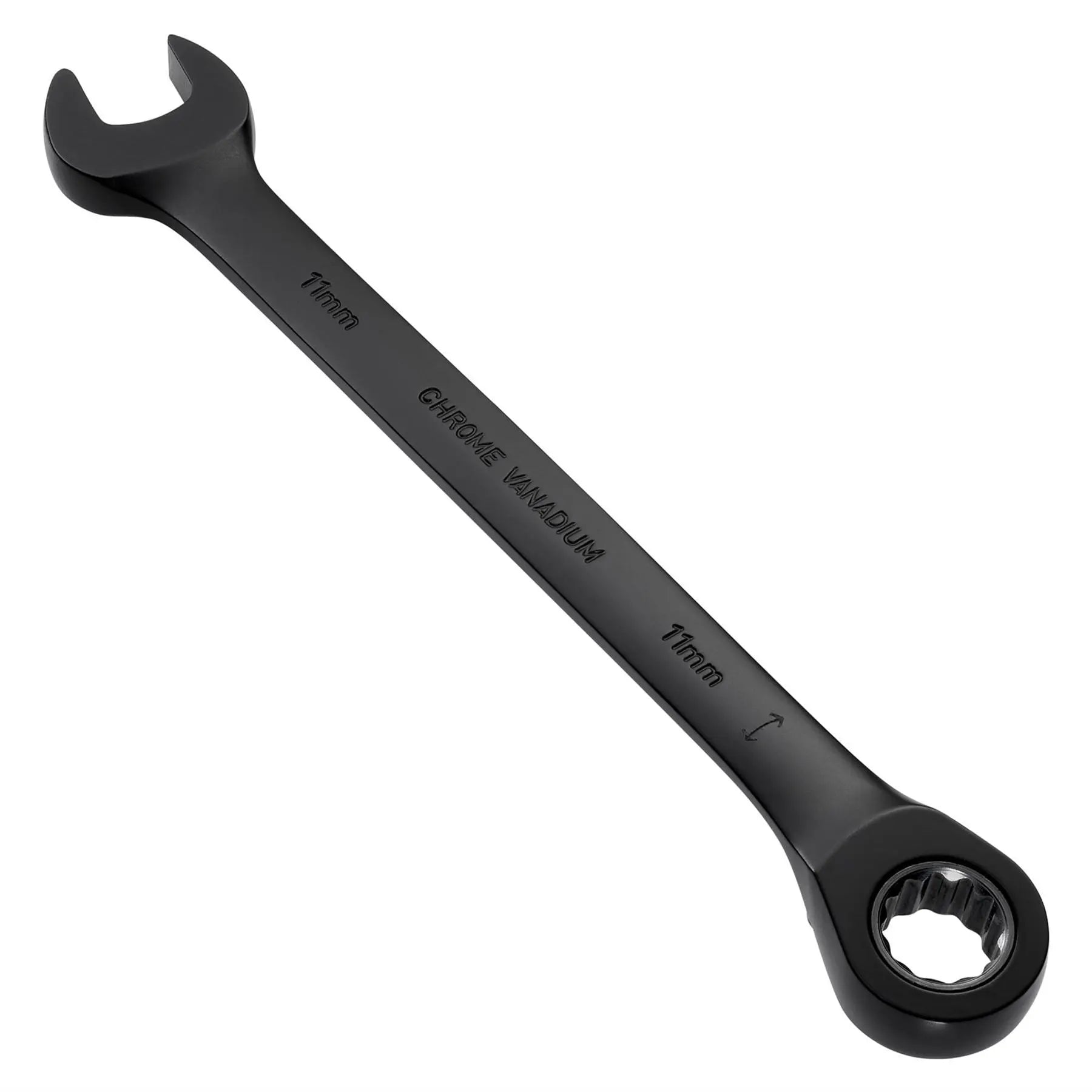 Draper Expert HI-TORQ®  Metric Reversible Ratchet Combination Spanner 11mm Black 03901  White Rose Tools