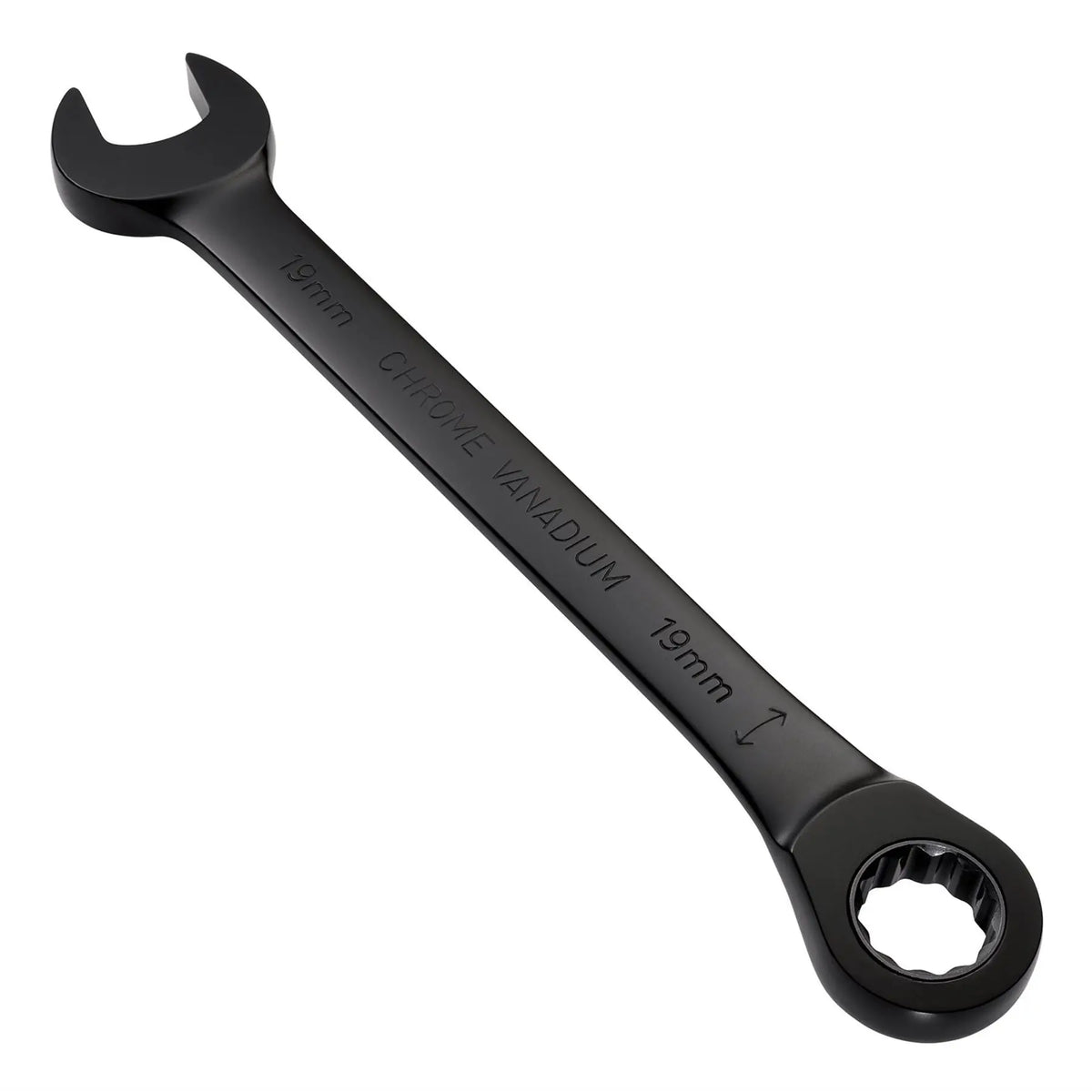 Draper Expert HI-TORQ® Metric Reversible Ratchet Combination Spanner 19mm Black 03909  White Rose Tools