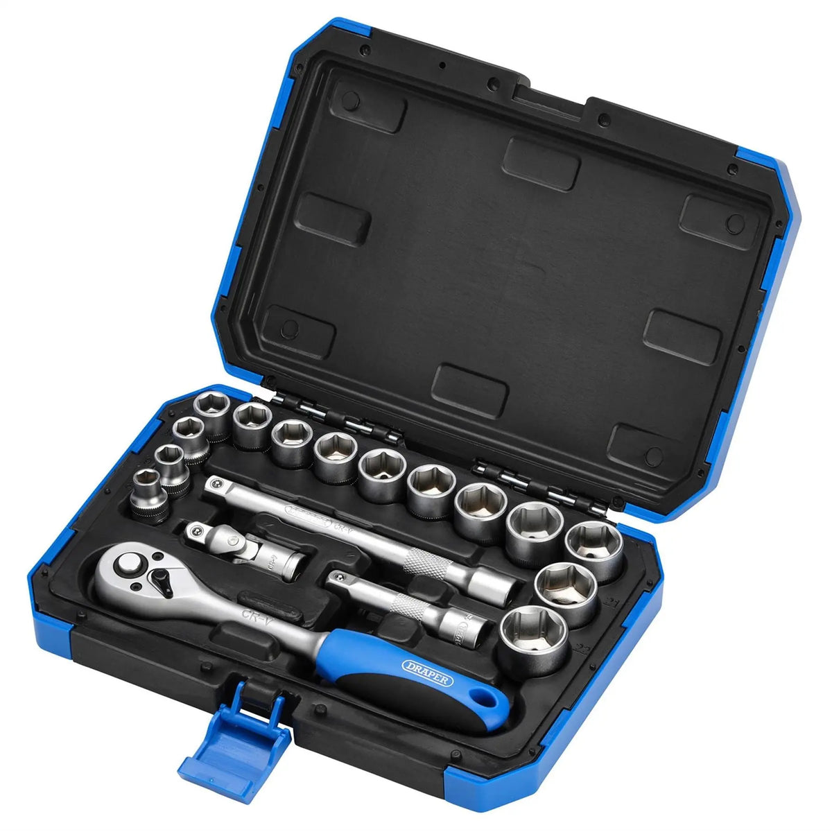 Draper Expert HI-TORQ® Metric Socket Set 3/8" Sq. Dr. (18 Piece) 16359  White Rose Tools