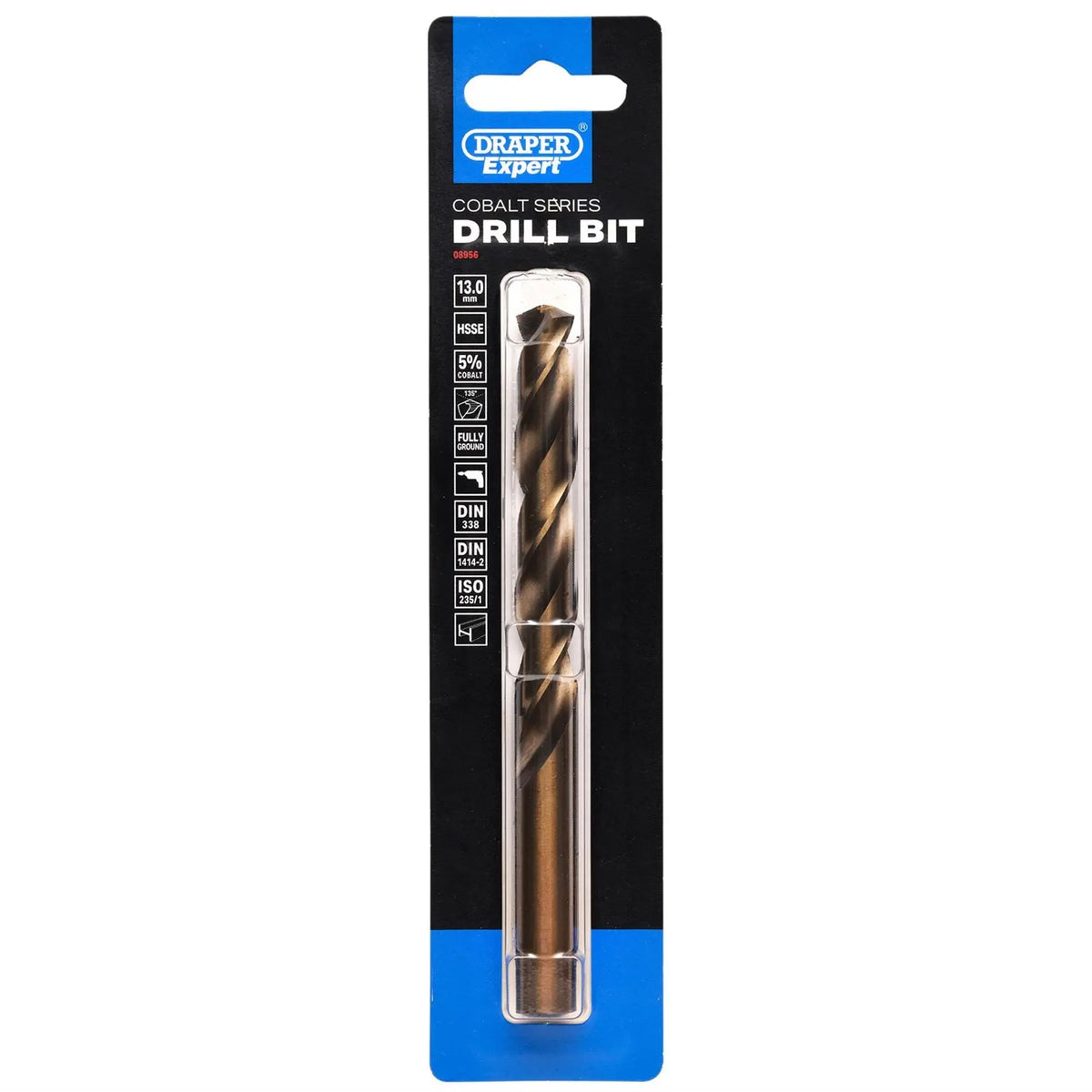 Draper Expert HSSE M35 Cobalt Drill Bit 13mm x 151mm 08956  White Rose Tools