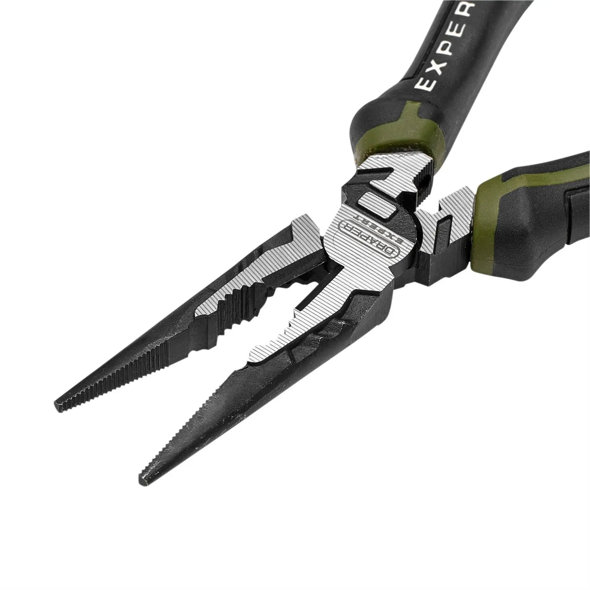 Draper Expert High Leverage Long Nose Pliers 200mm 28521  White Rose Tools