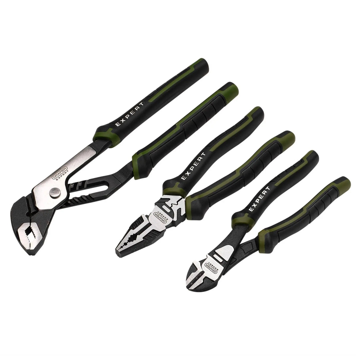 Draper Expert High Leverage Pliers Set with Water Pump Pliers (3 Piece) 28536  White Rose Tools