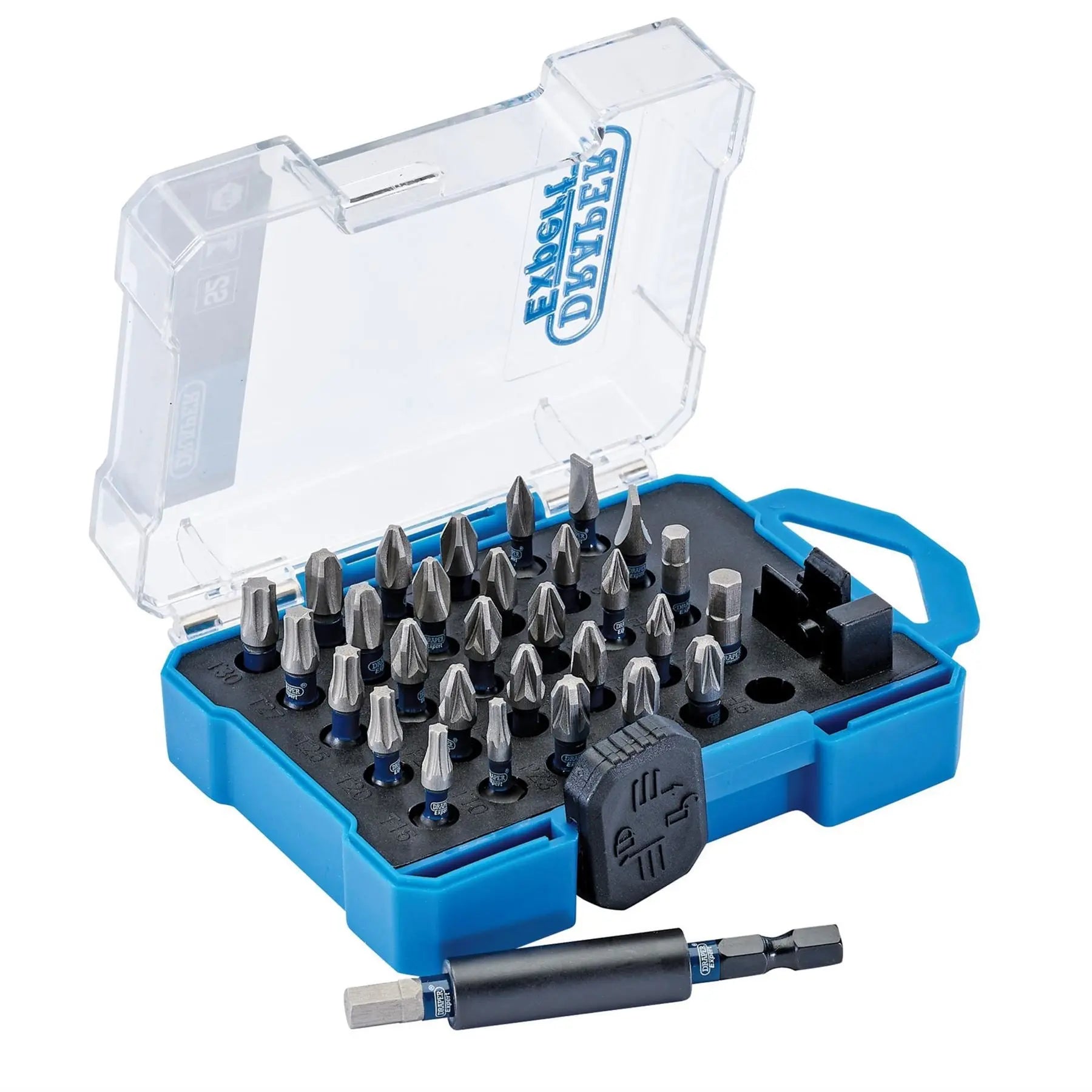 Draper Expert Impact Screwdriver Bit Set (31 Piece) 04772  White Rose Tools