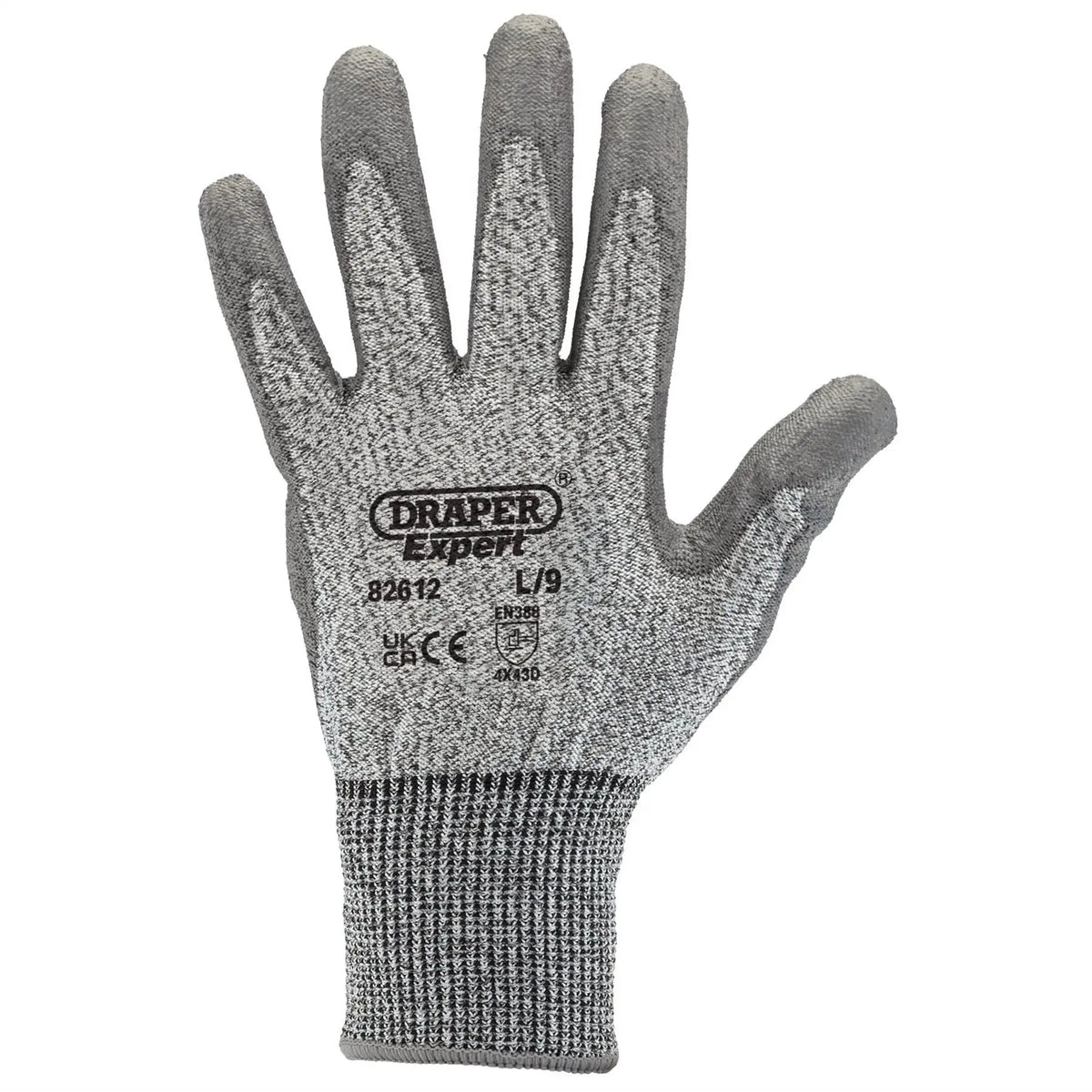 Draper Expert Level 5 Cut Resistant Gloves Large 82612  White Rose Tools