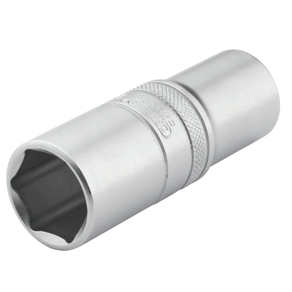 Draper Expert Metric Deep Socket 1/2" Sq. Dr. Micro Satin Chrome 21mm 22442  White Rose Tools