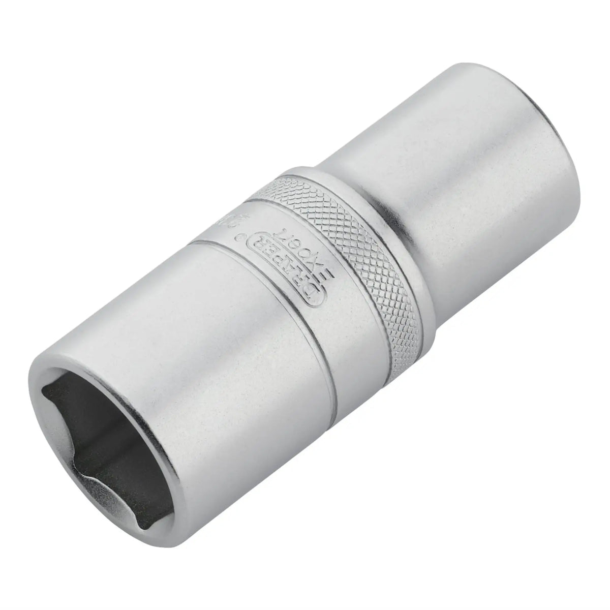 Draper Expert Metric Deep Socket 1/2" Sq. Dr. Micro Satin Chrome 23mm 22444  White Rose Tools