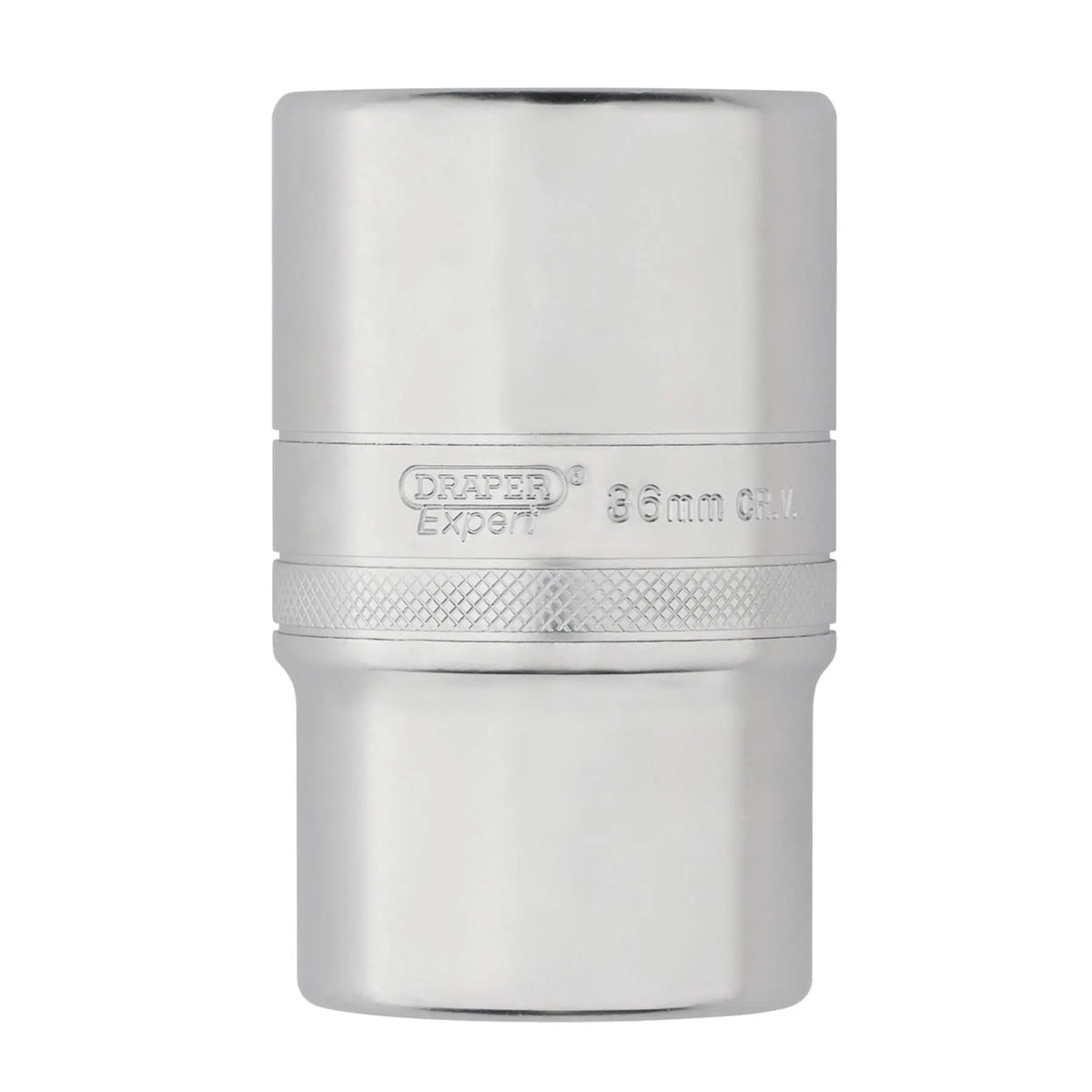 Draper Expert Metric Deep Socket 1/2" Sq. Dr. Micro Satin Chrome 36mm 22497  White Rose Tools