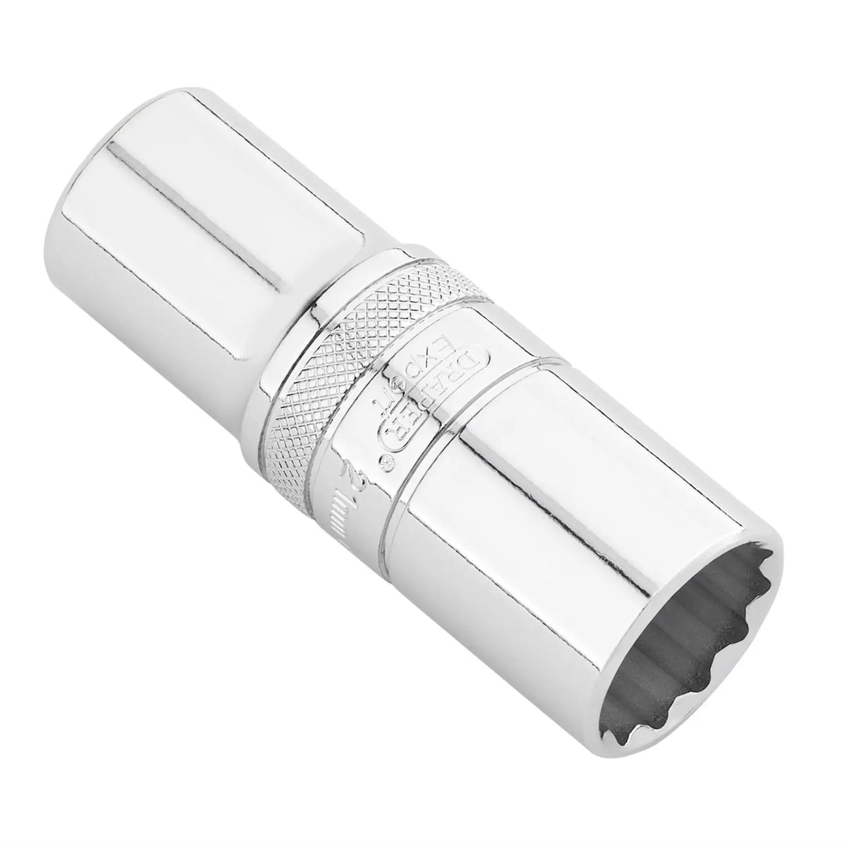 Draper Expert Metric Deep Socket 1/2" Sq. Dr. Polished Chrome 21mm 22422  White Rose Tools