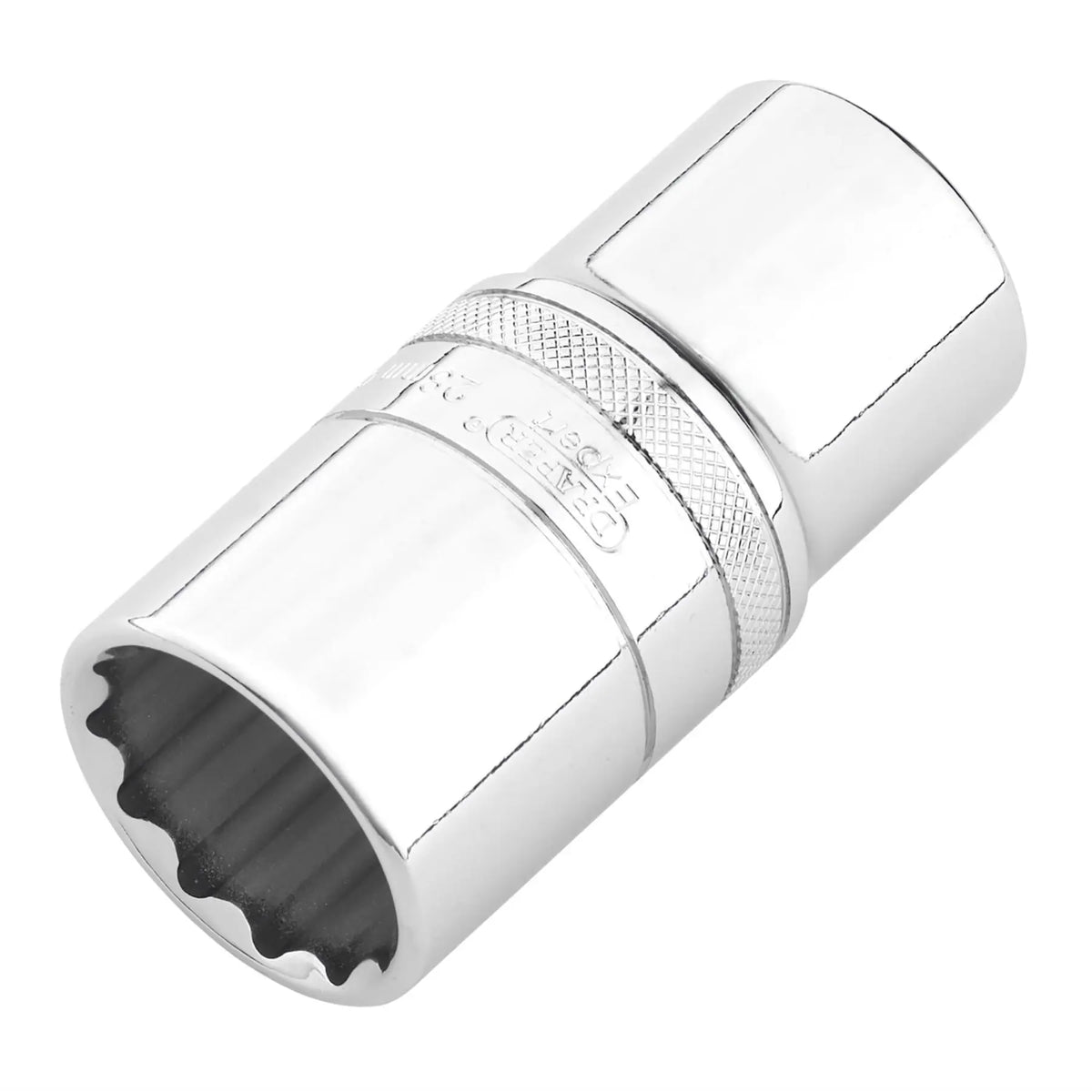 Draper Expert Metric Deep Socket 1/2" Sq. Dr. Polished Chrome 28mm 22425  White Rose Tools