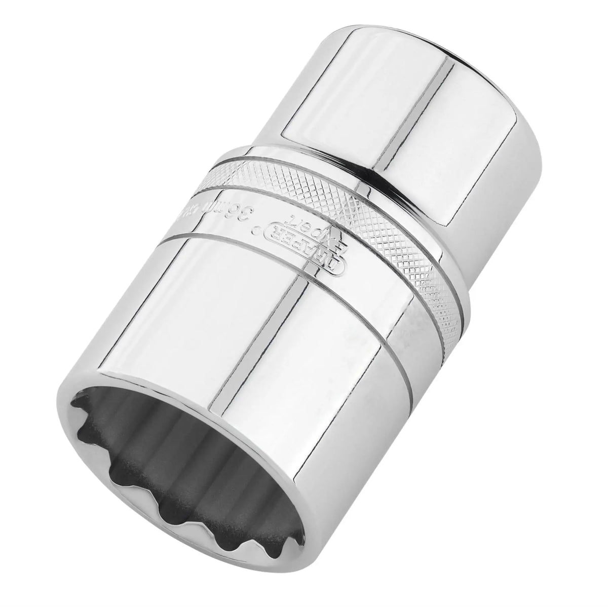 Draper Expert Metric Deep Socket 1/2" Sq. Dr. Polished Chrome 36mm 22427  White Rose Tools