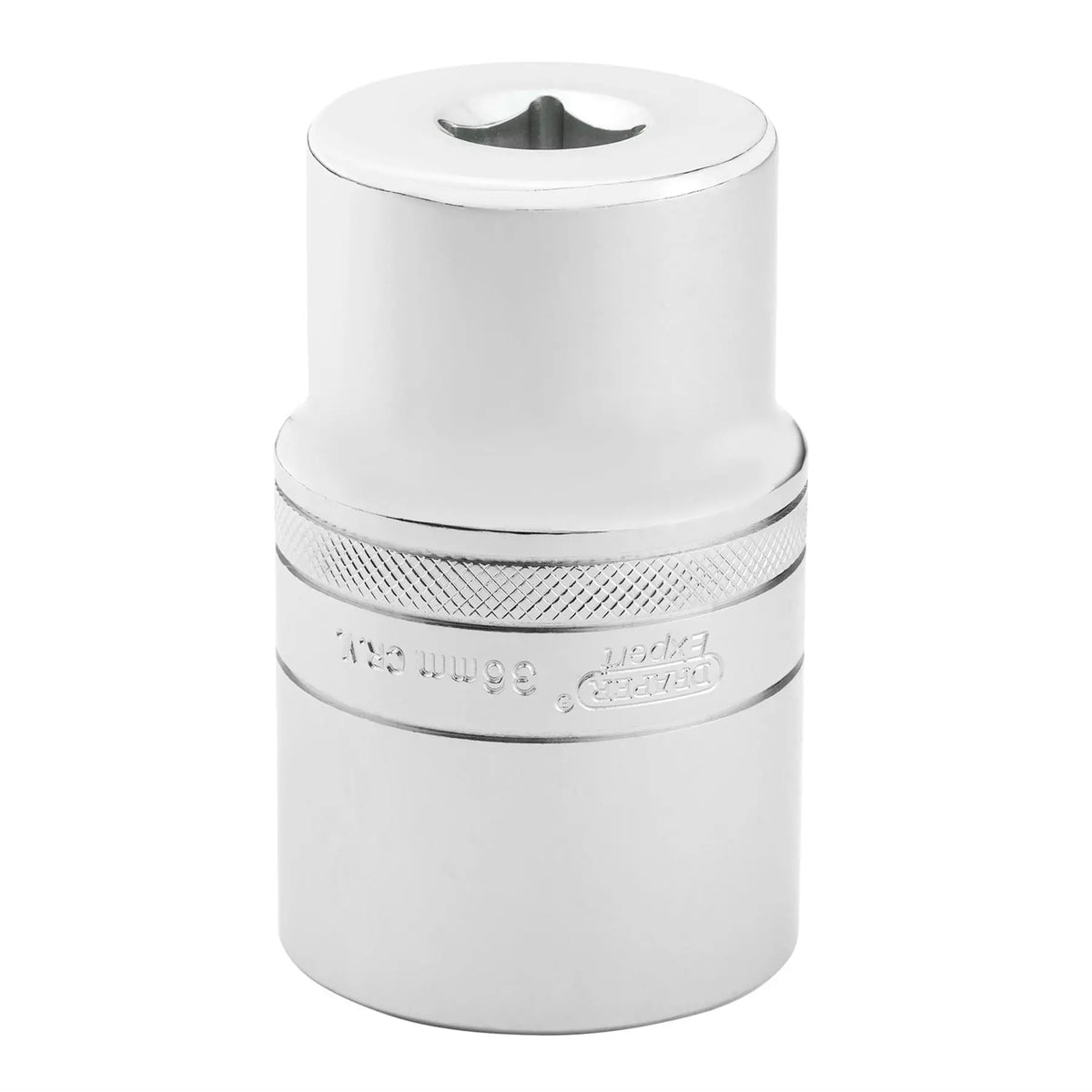 Draper Expert Metric Deep Socket 1/2" Sq. Dr. Polished Chrome 36mm 22427  White Rose Tools