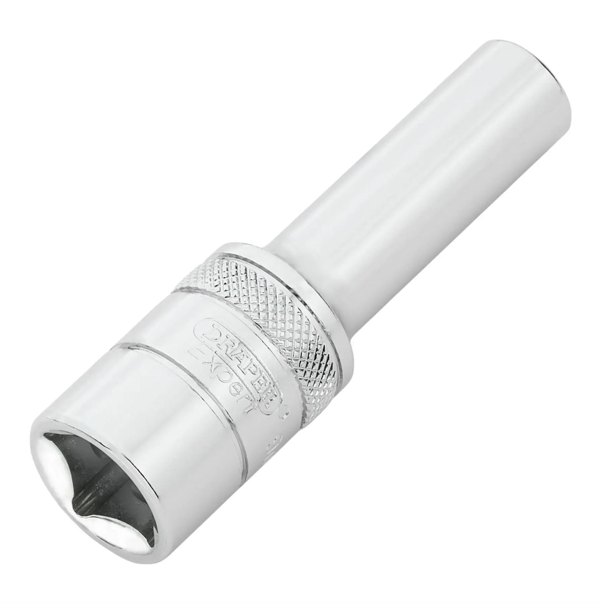 Draper Expert Metric Deep Socket 1/2" Sq. Dr.Polished Chrome 9mm 22407  White Rose Tools