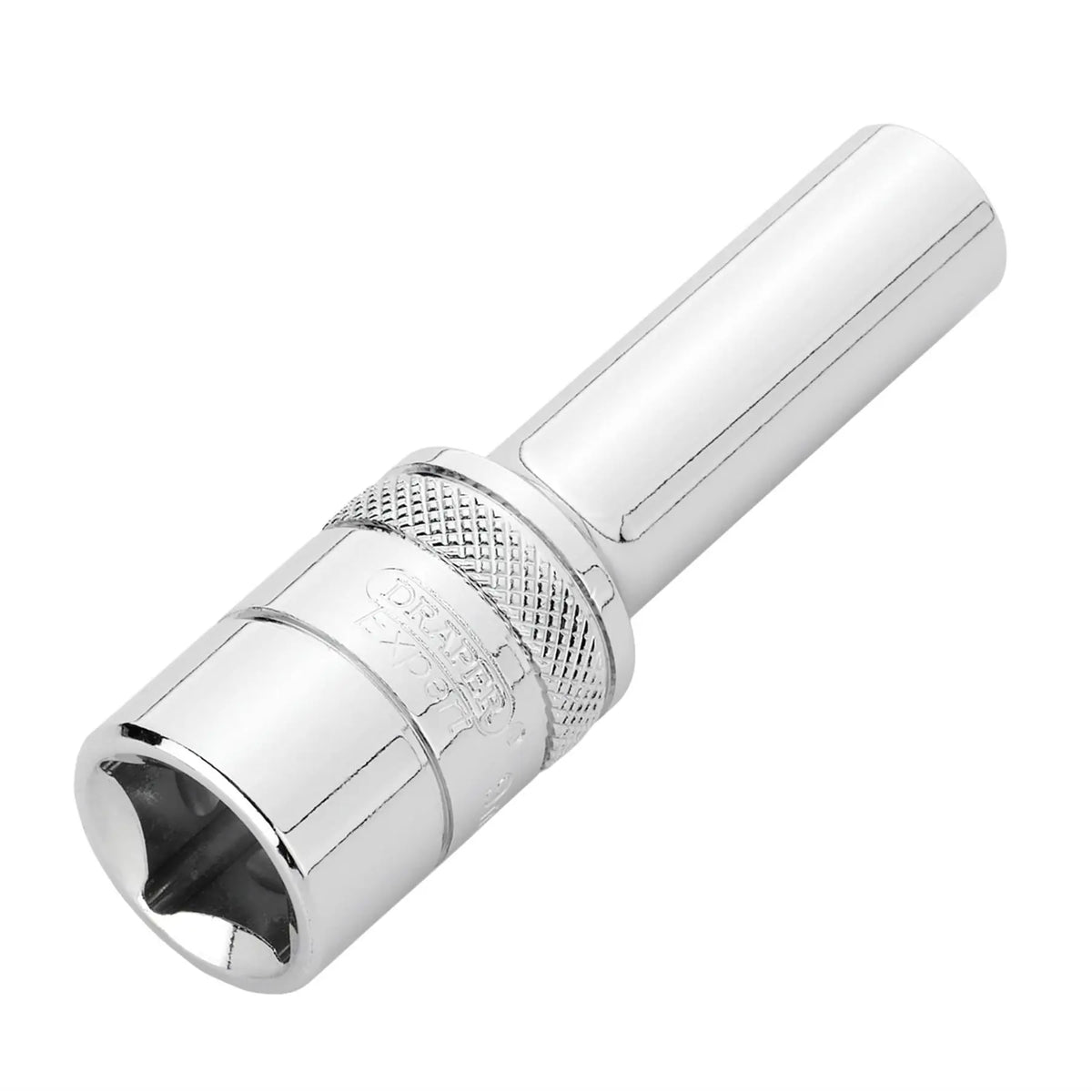 Draper Expert Metric Deep Socket 1/2" Sq. Dr.Polished Chrome 9mm 22407  White Rose Tools