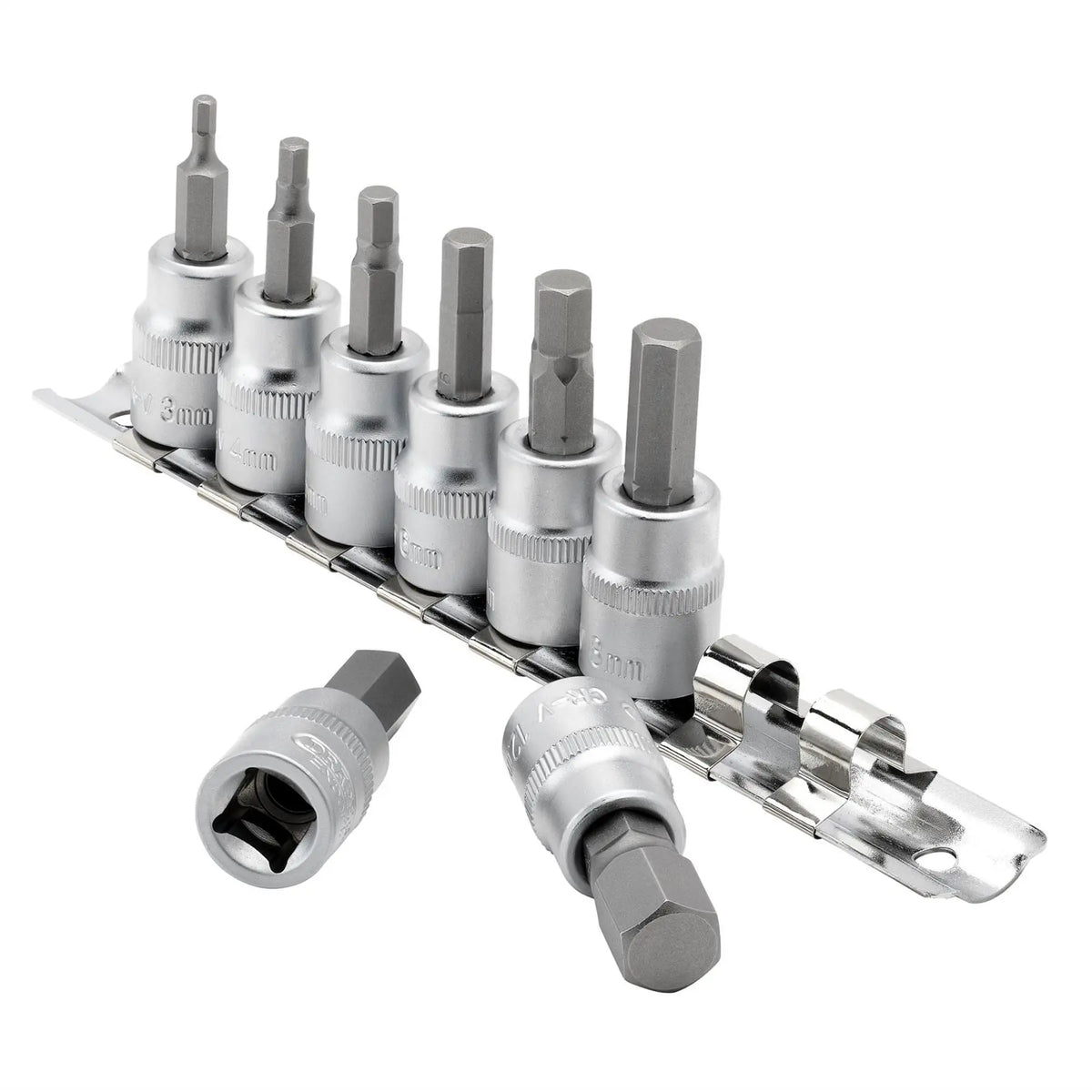 Draper Expert Metric Hex. Socket Bit Set 3/8" Sq. Dr. 48mm (8 Piece) 16285  White Rose Tools