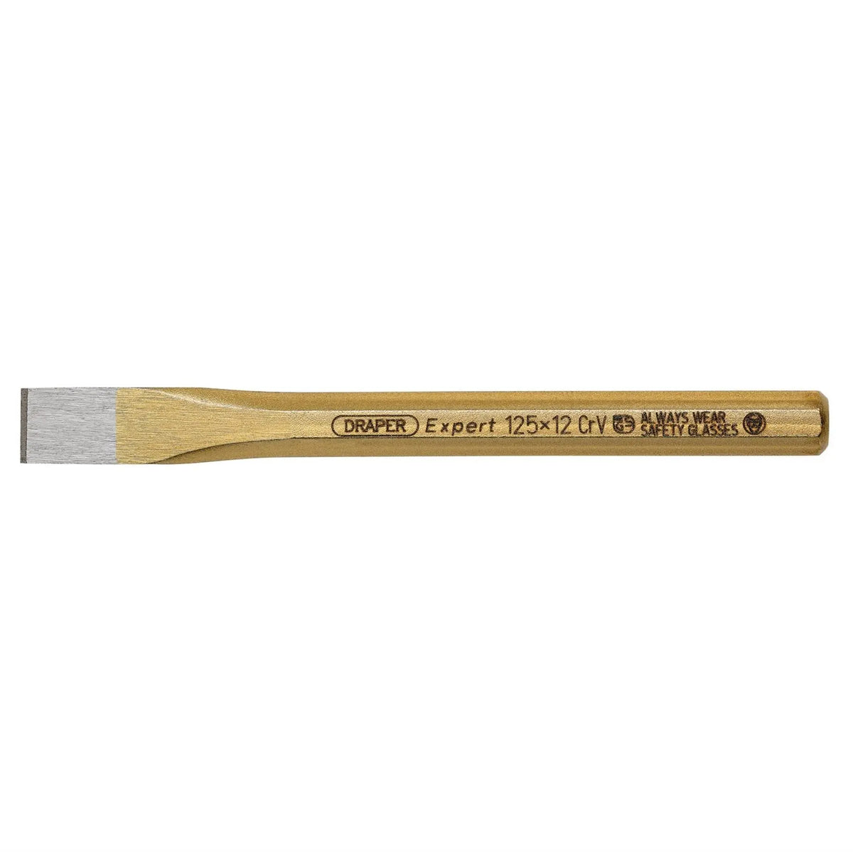 Draper Expert Octagonal Flat Cold Chisel 12 x 125mm 51546  White Rose Tools