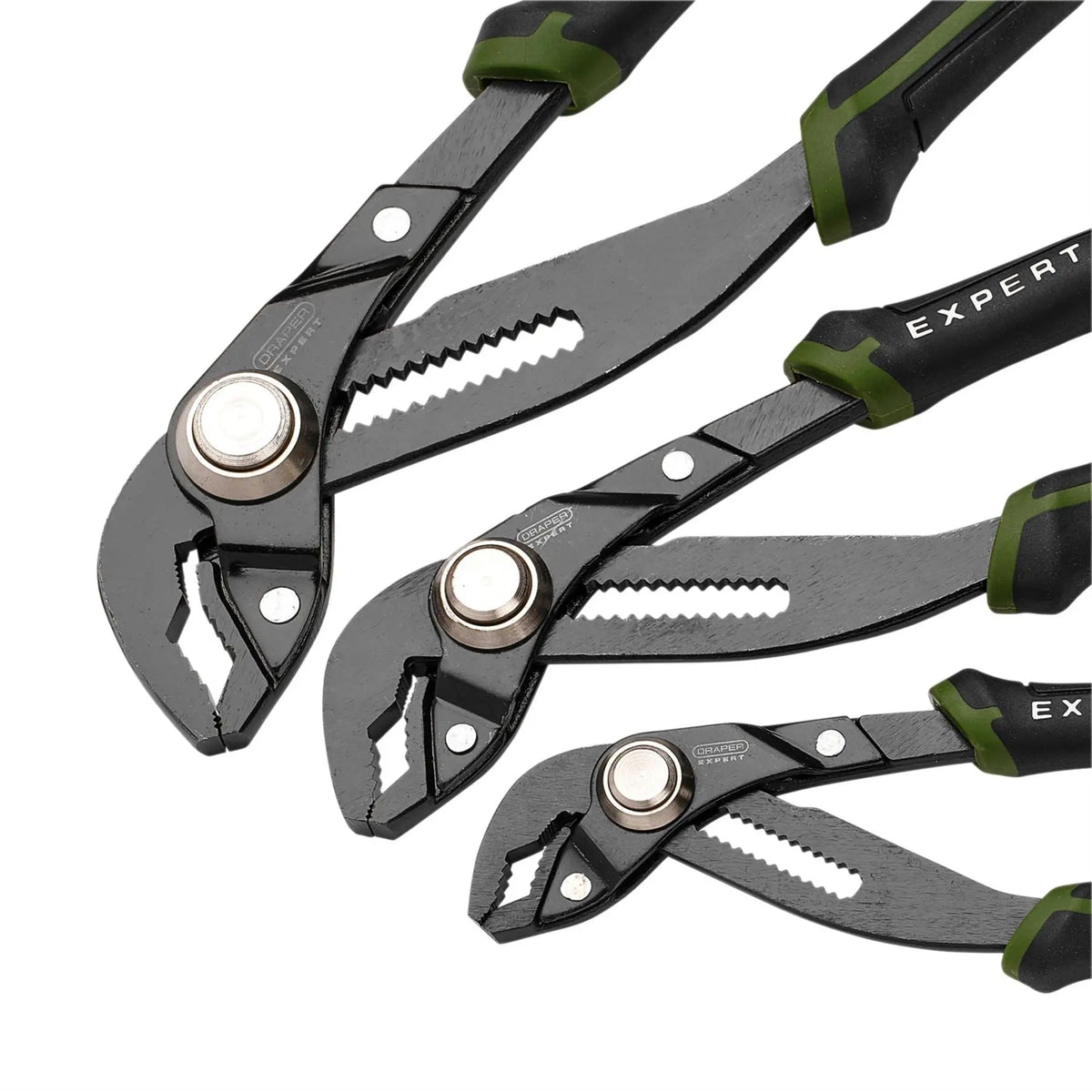 Draper Expert Quick Release Water Pump Pliers Set (3 Piece) 28552  White Rose Tools