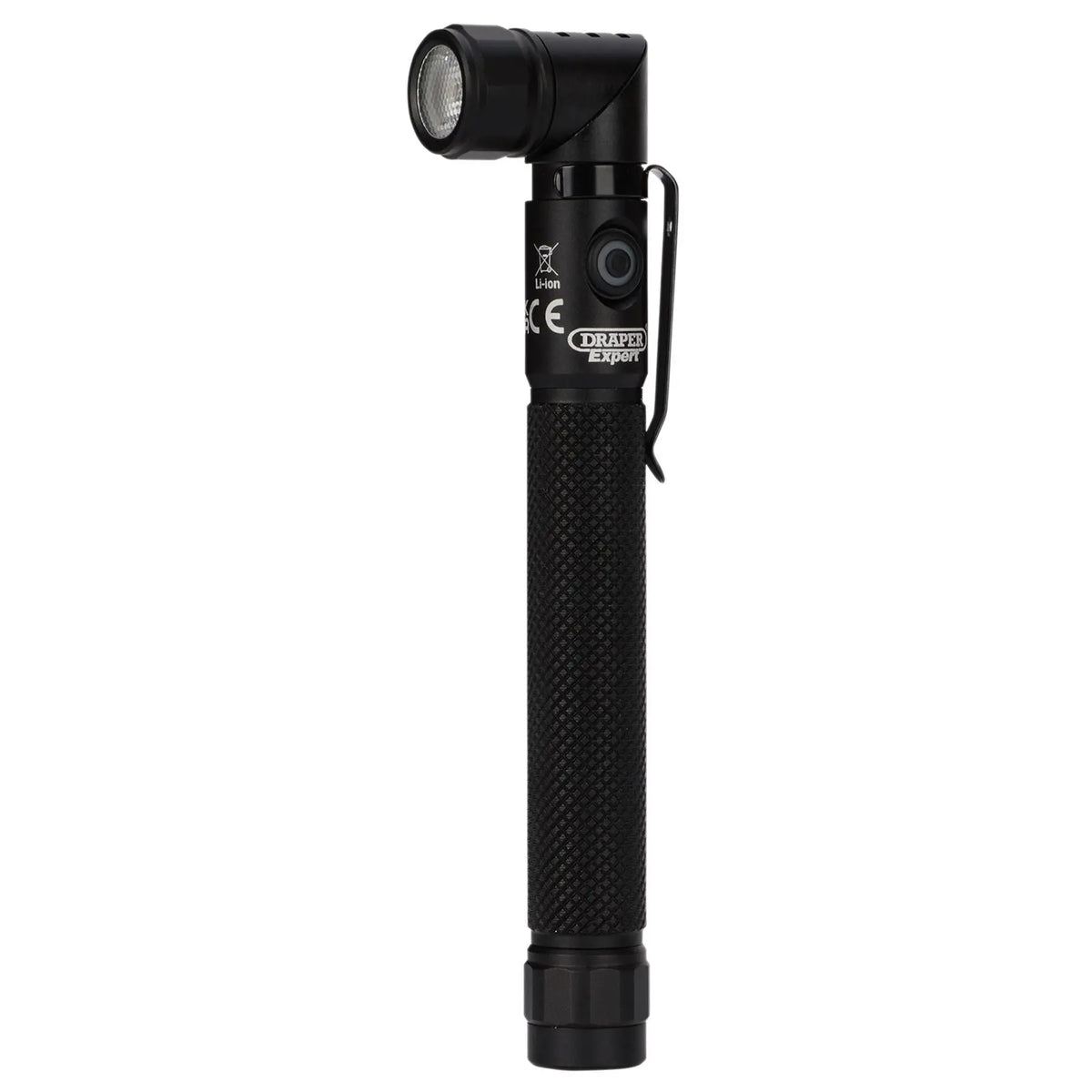 Draper Expert SMD LED USB Rechargeable 90° Adjustable Torch 3.5W 350 Lumens USB-C Cable Supplied 30986  White Rose Tools