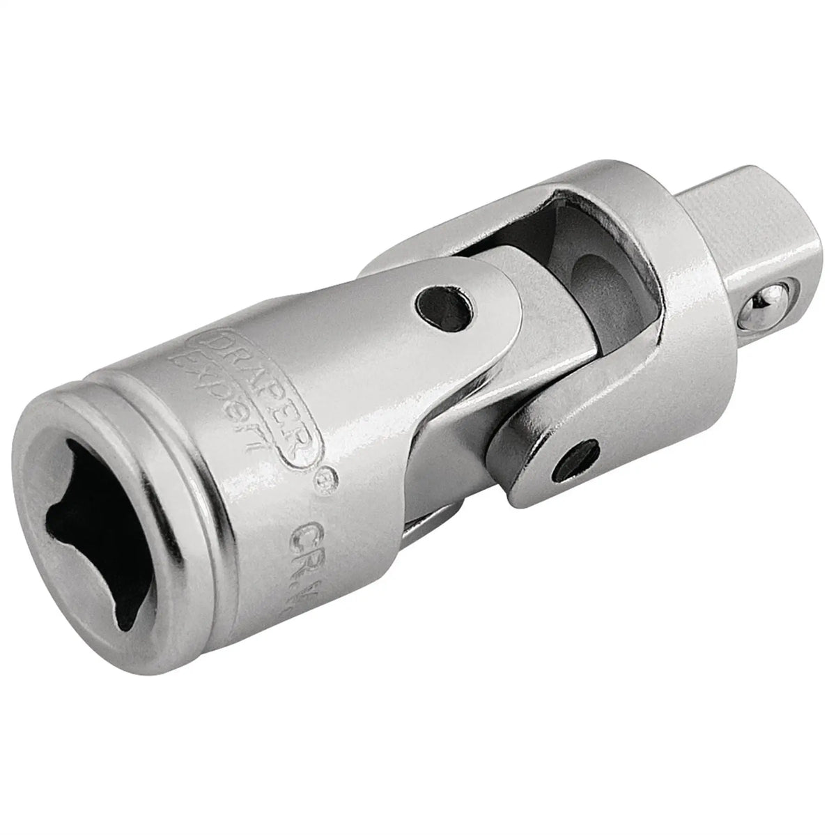 Draper Expert Satin Chrome Universal Joint 1/4" Sq. Dr. 16792  White Rose Tools