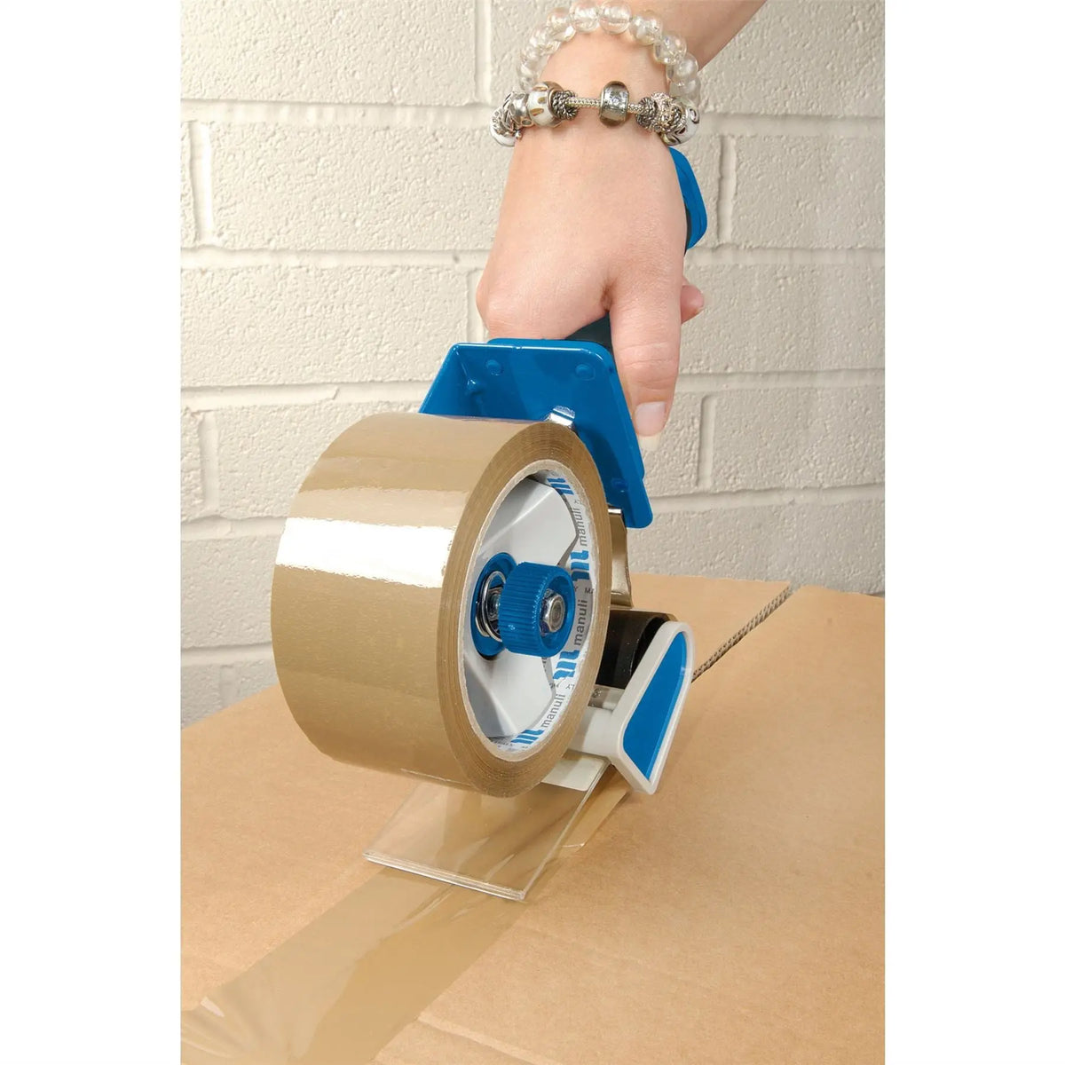 Draper Expert Soft Grip Hand-Held Security Packing Tape Dispenser 50mm 19237  White Rose Tools