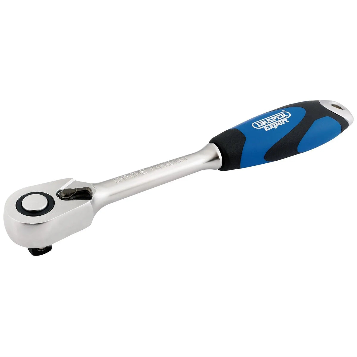 Draper Expert Soft Grip Reversible Ratchet 1/2" Sq. Dr. 72 Tooth 26504  White Rose Tools