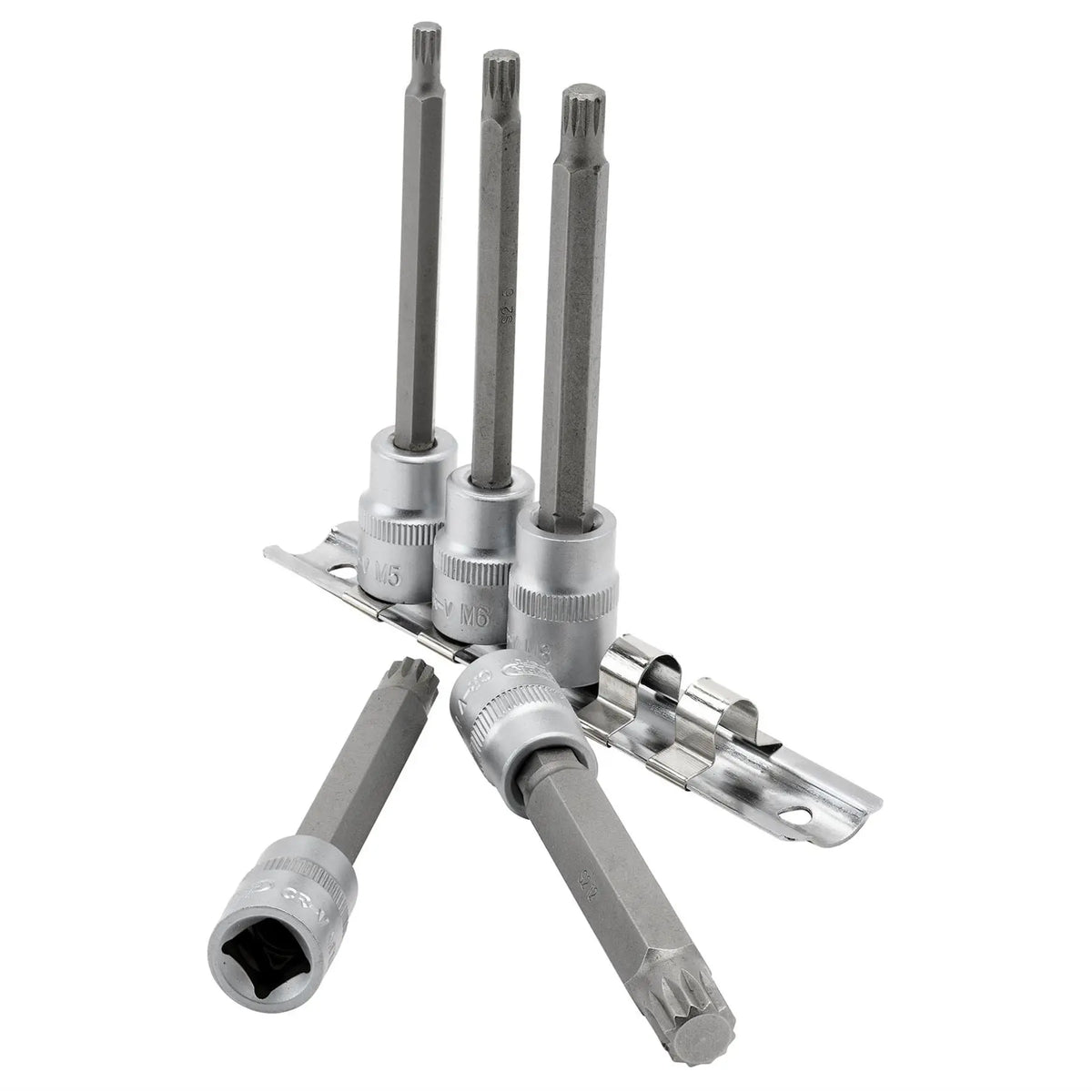 Draper Expert Spline Socket Bit Set 3/8" Sq. Dr. (5 Piece) 16349  White Rose Tools