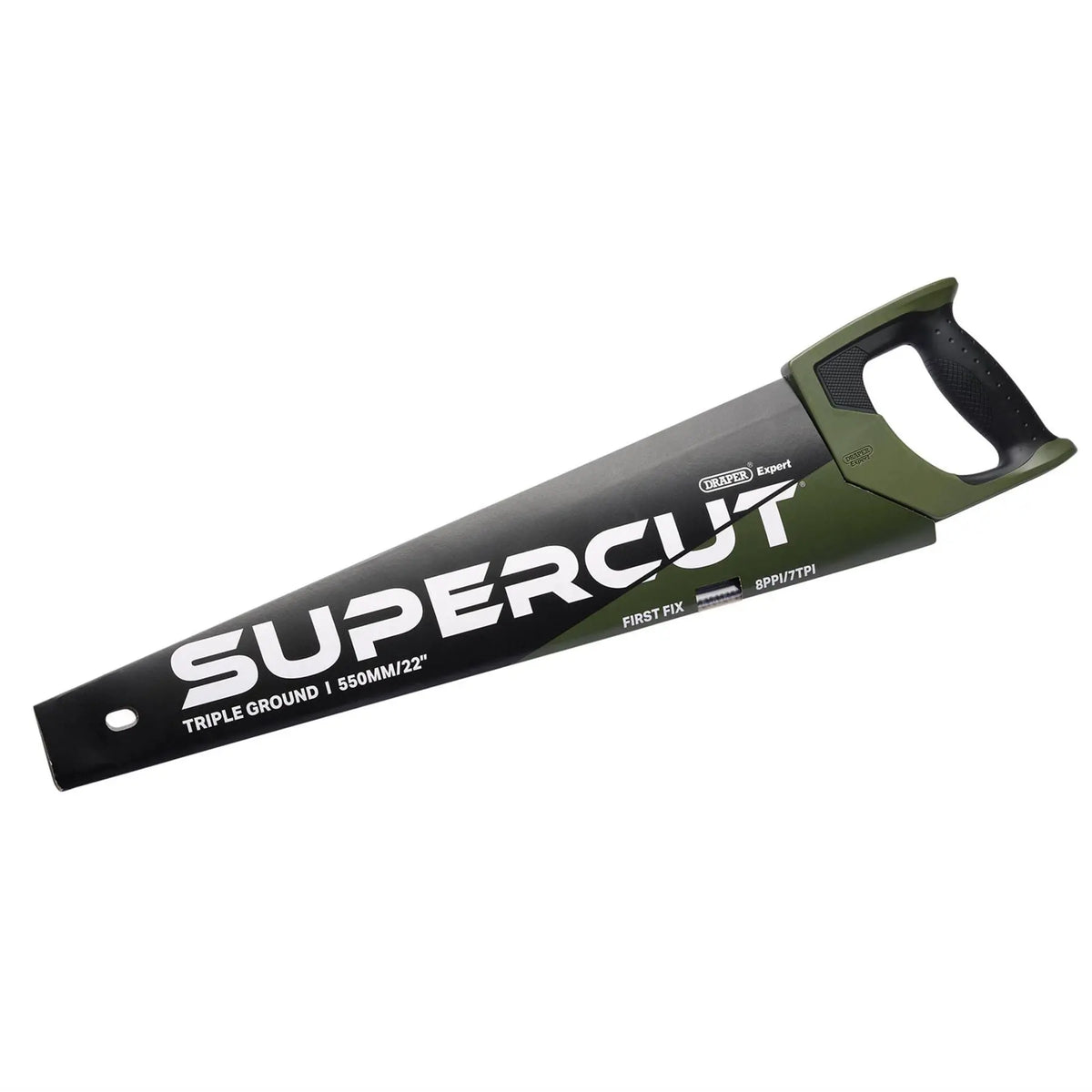 Draper Expert Supercut® First Fix Triple Ground Handsaw 550mm/22" 7tpi/8ppi 04829  White Rose Tools
