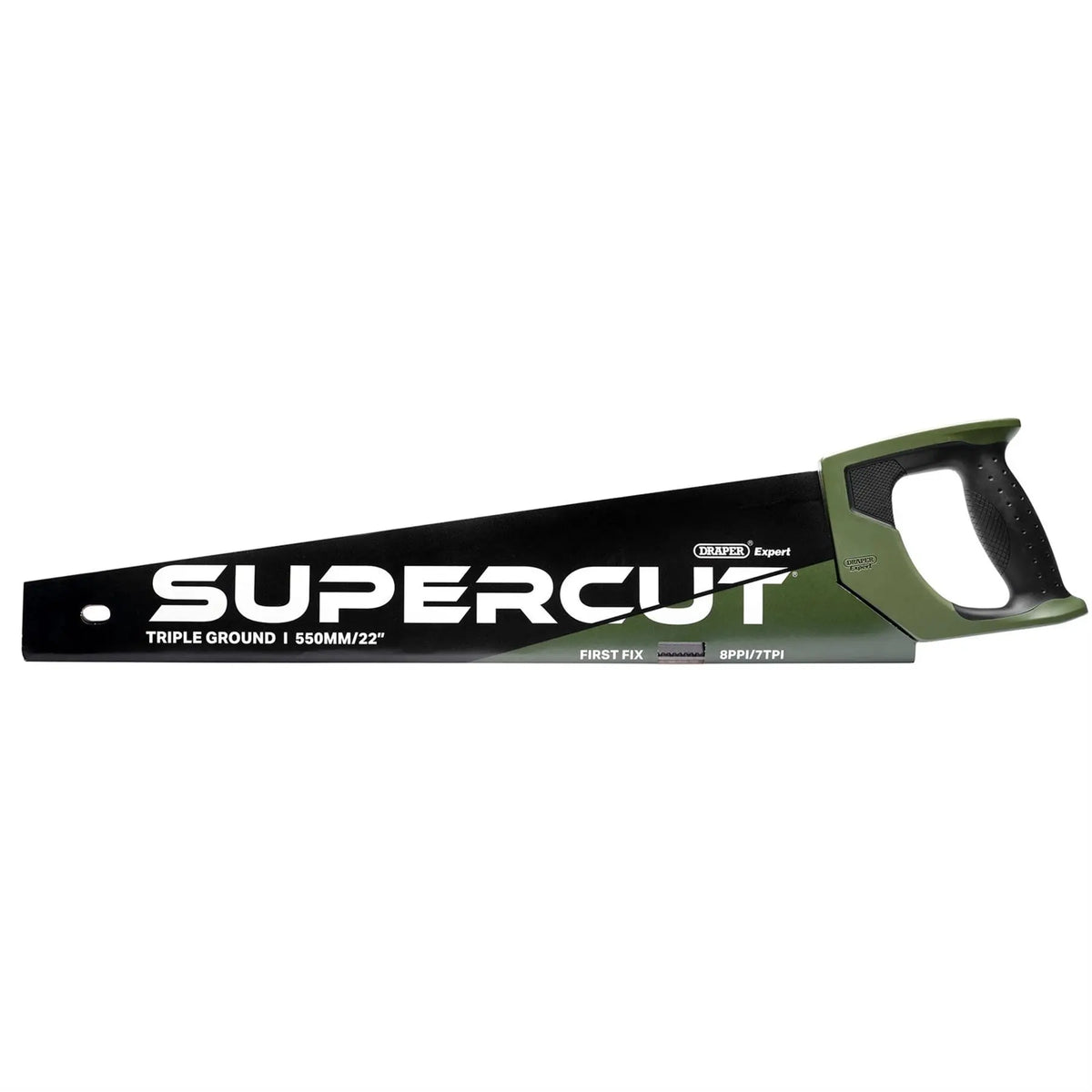 Draper Expert Supercut® First Fix Triple Ground Handsaw 550mm/22" 7tpi/8ppi 04829  White Rose Tools