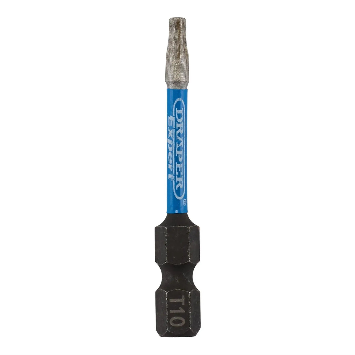 Draper Expert TX-STAR® Impact Screwdriver Bits T10 x 50mm 1/4" Hex (Pack of 5) 05649  White Rose Tools