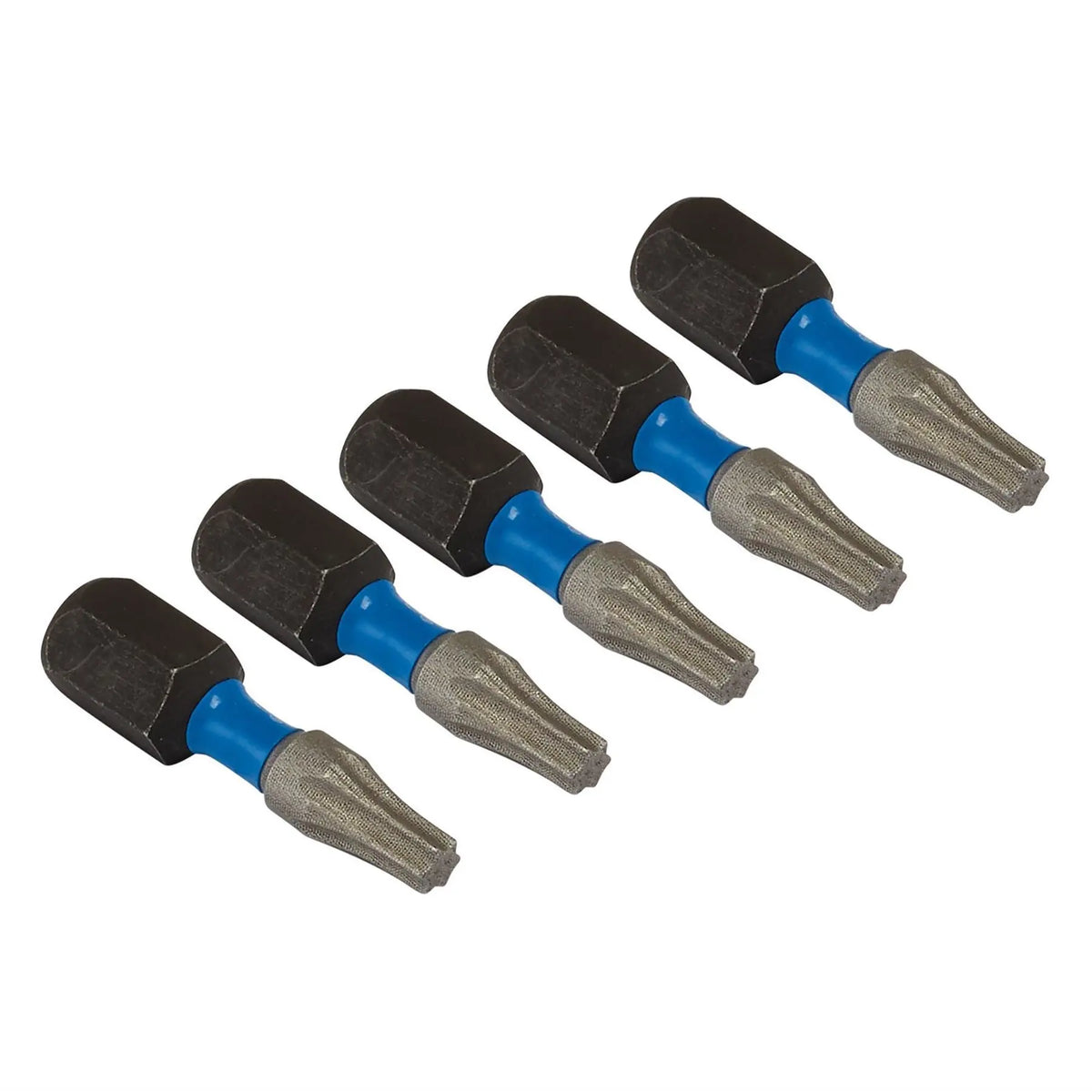 Draper Expert TX-STAR® Impact Screwdriver Bits T15 x 25mm 1/4" Hex (Pack of 5) 05492  White Rose Tools
