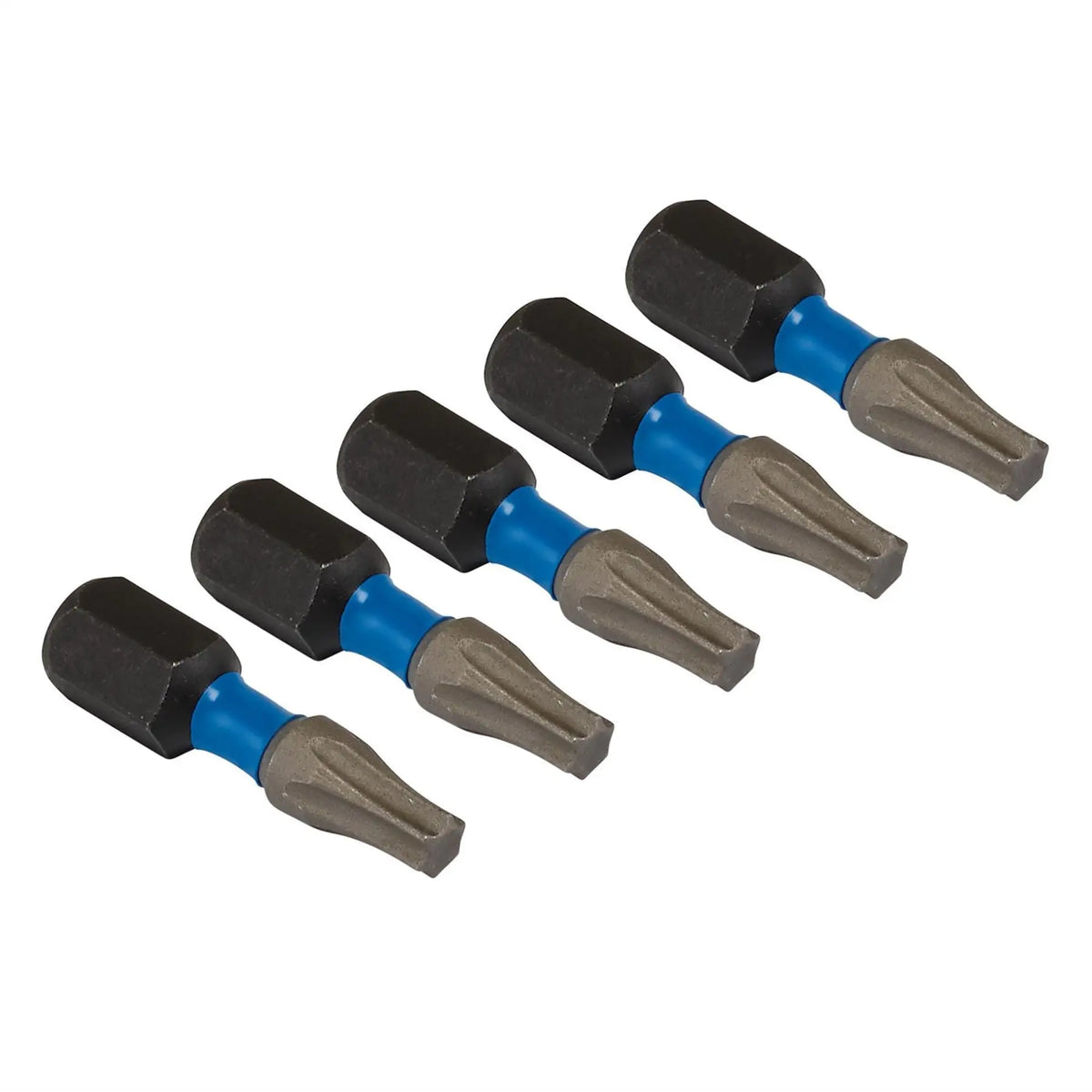 Draper Expert TX-STAR® Impact Screwdriver Bits T20 x 25mm 1/4" Hex (Pack of 5) 05493  White Rose Tools