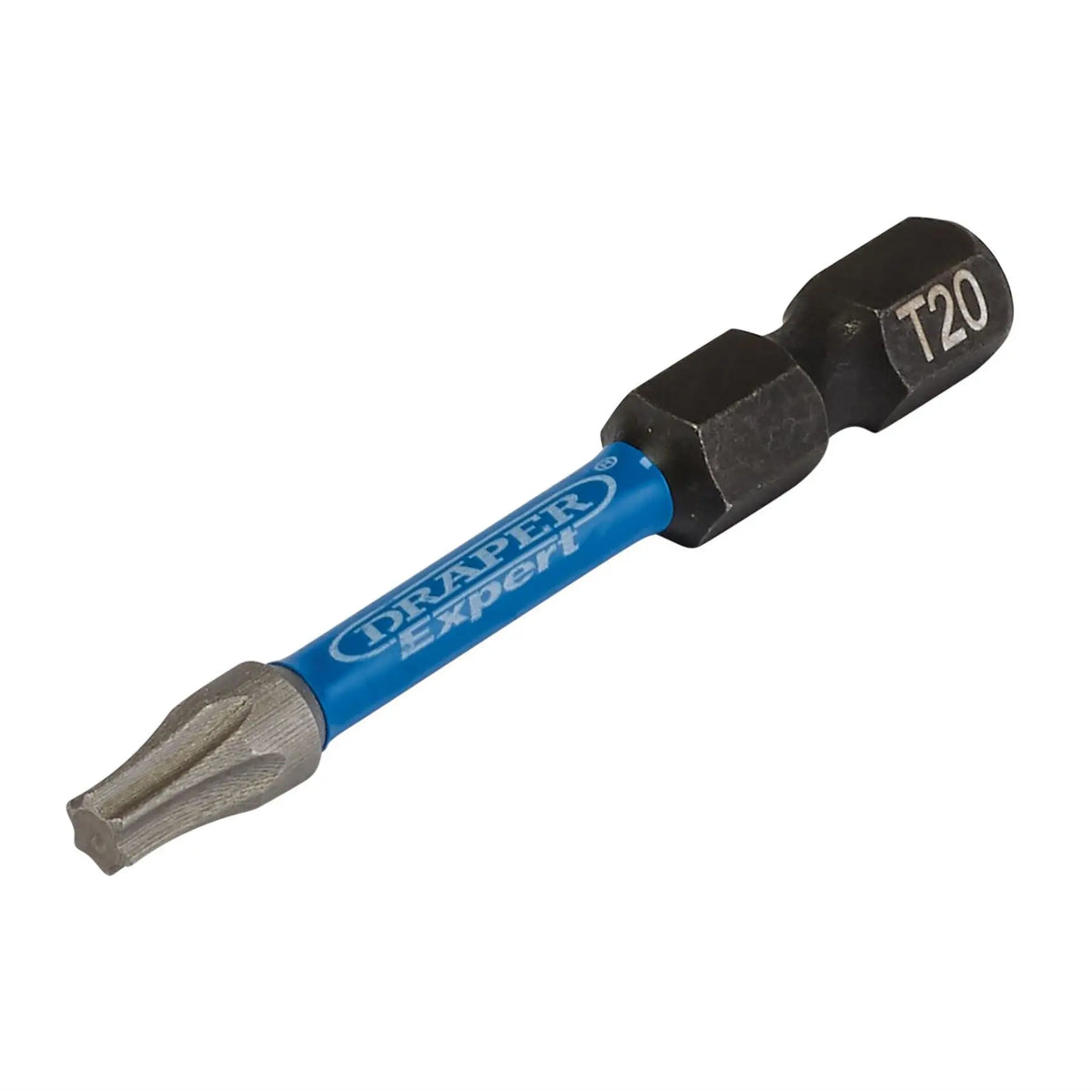 Draper Expert TX-STAR® Impact Screwdriver Bits T20 x 50mm 1/4" Hex (Pack of 20) 05698  White Rose Tools