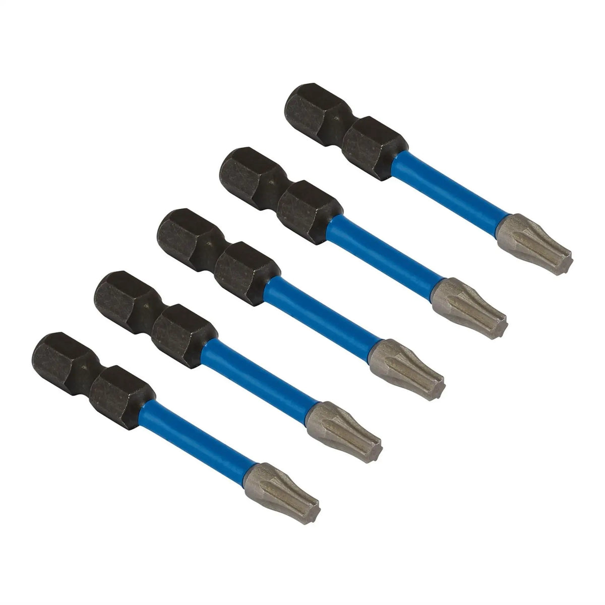 Draper Expert TX-STAR® Impact Screwdriver Bits T20 x 50mm 1/4" Hex (Pack of 5) 05652  White Rose Tools