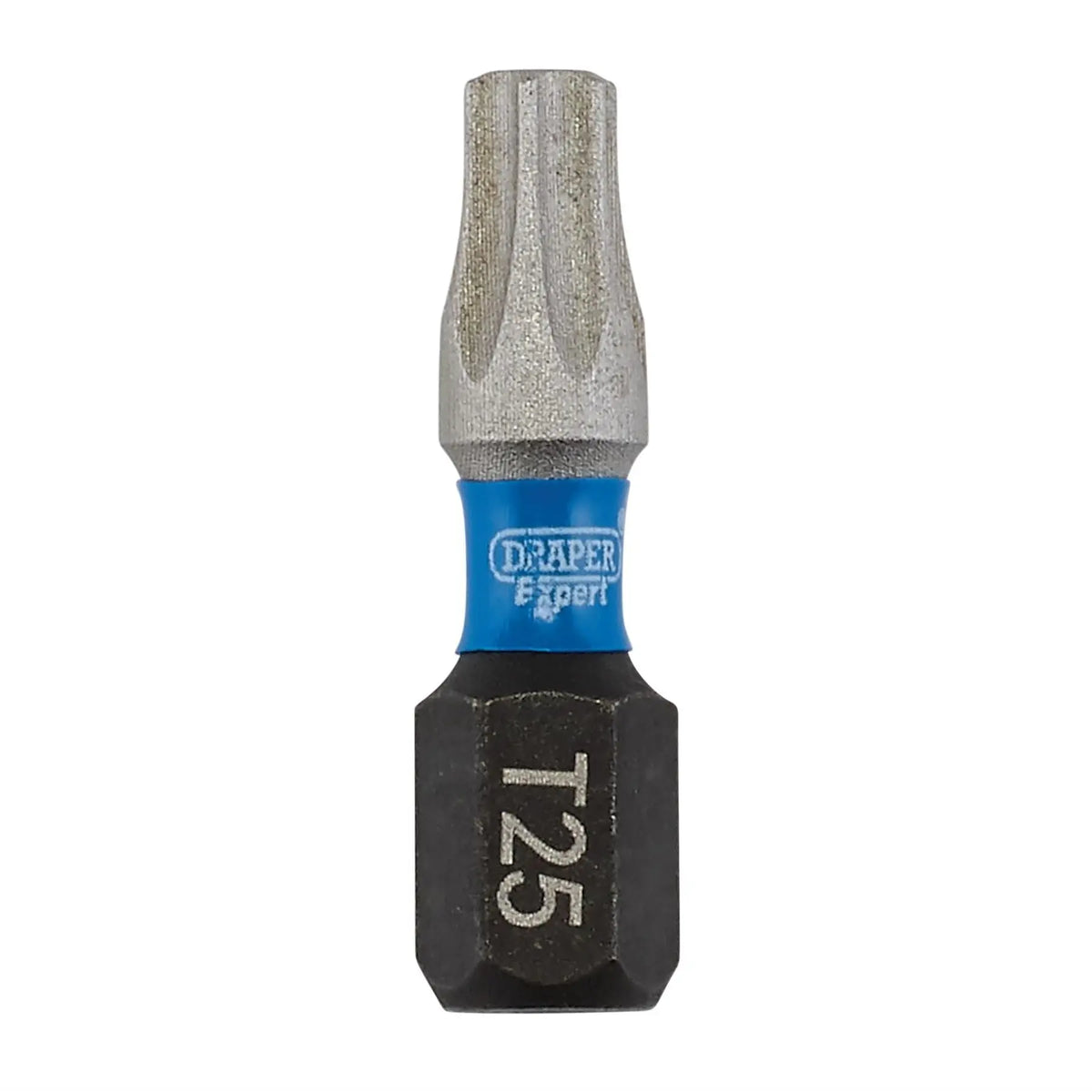 Draper Expert TX-STAR® Impact Screwdriver Bits T25 x 25mm 1/4" Hex (Pack of 25) 05695  White Rose Tools