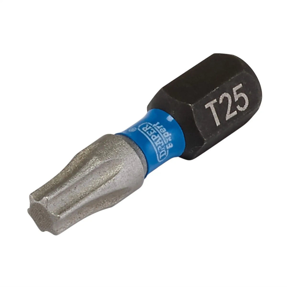 Draper Expert TX-STAR® Impact Screwdriver Bits T25 x 25mm 1/4" Hex (Pack of 25) 05695  White Rose Tools