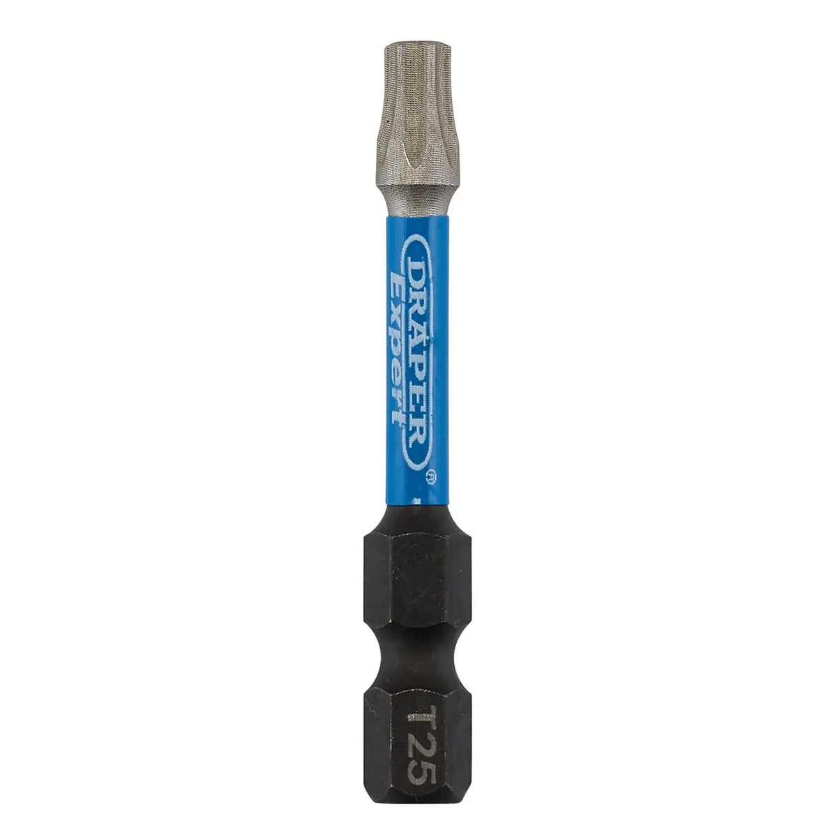 Draper Expert TX-STAR® Impact Screwdriver Bits T25 x 50mm 1/4" Hex (Pack of 5) 05653  White Rose Tools