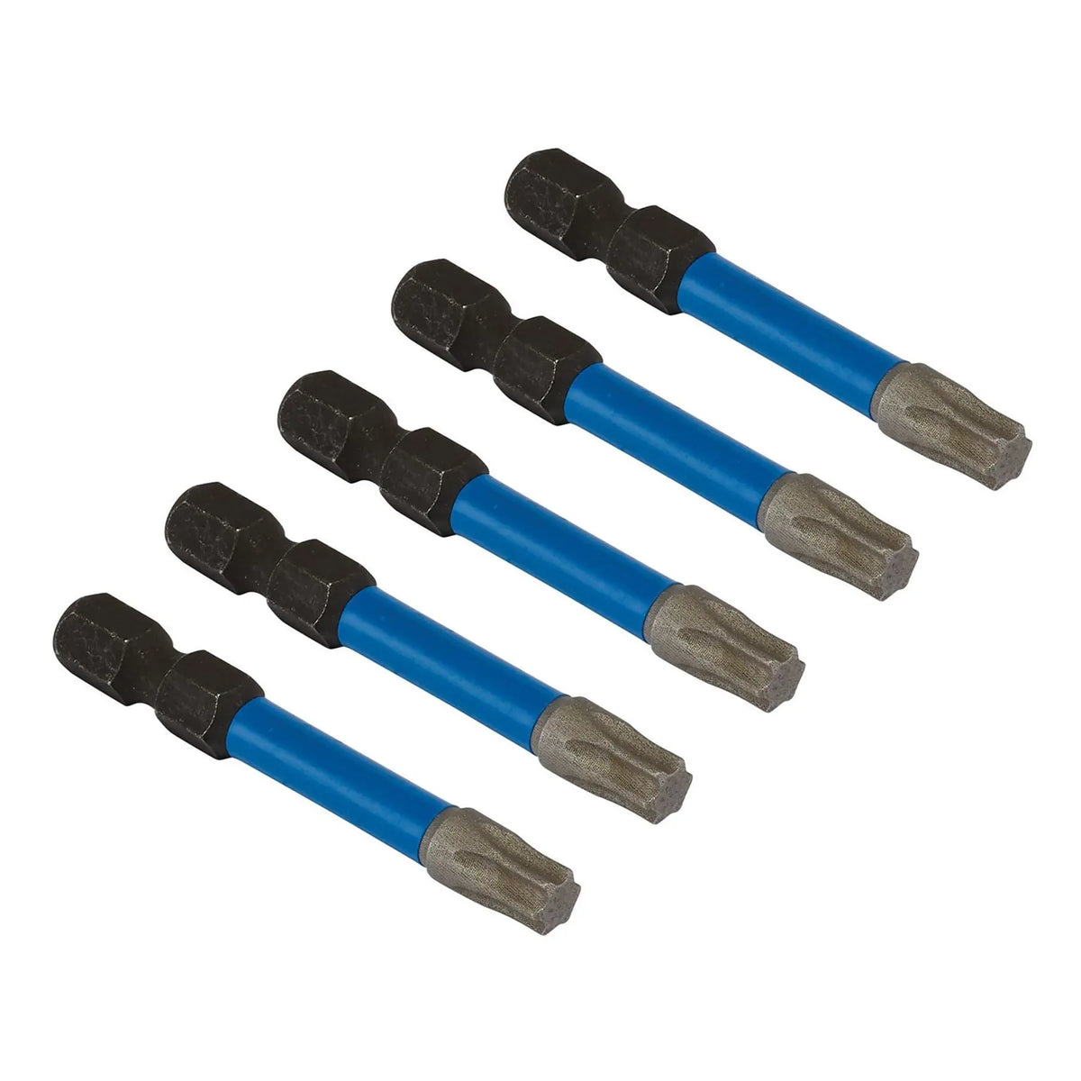 Draper Expert TX-STAR® Impact Screwdriver Bits T30 x 50mm 1/4" Hex (Pack of 5) 05656  White Rose Tools