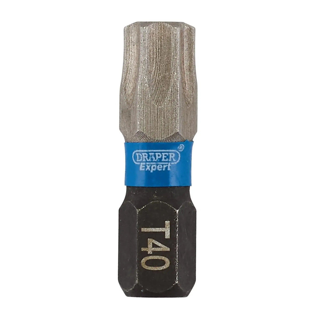 Draper Expert TX-STAR® Impact Screwdriver Bits T40 x 25mm 1/4" Hex (Pack of 5) 05497  White Rose Tools