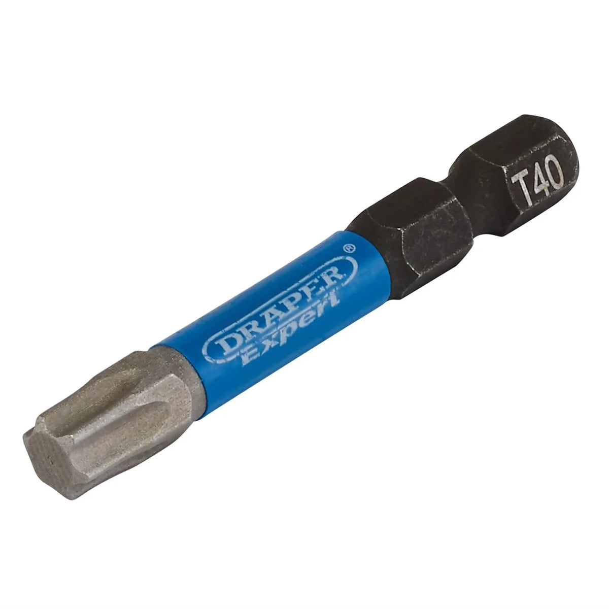 Draper Expert TX-STAR® Impact Screwdriver Bits T40 x 50mm 1/4" Hex (Pack of 5) 05672  White Rose Tools