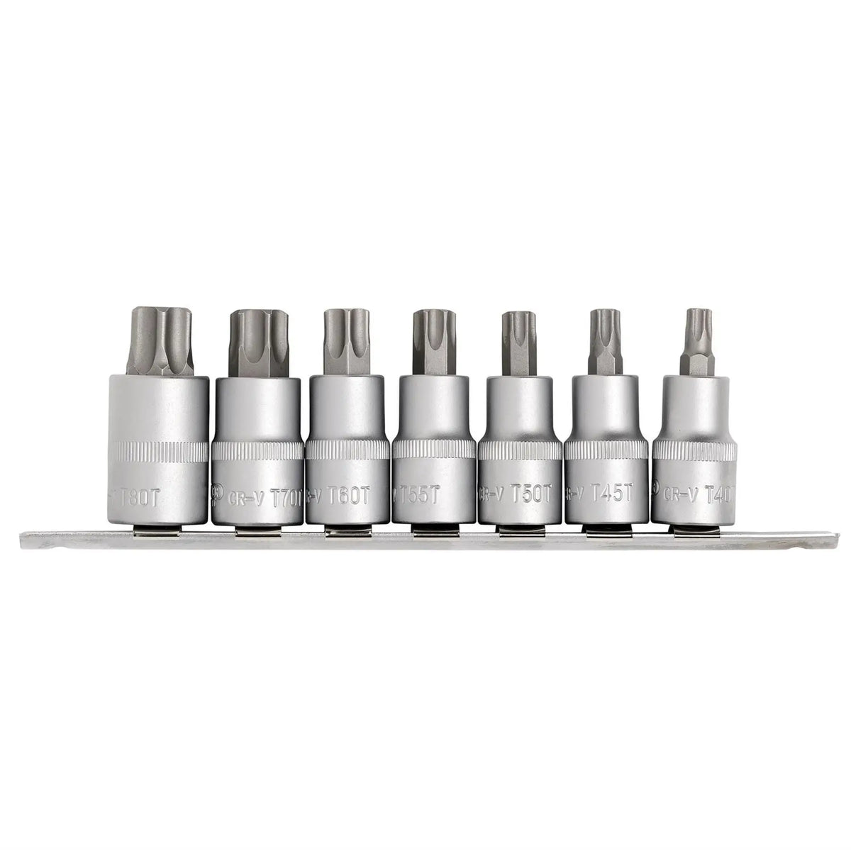 Draper Expert TX-STAR® Security Socket Bit Set 1/2" Sq. Dr. 55mm (7 Piece) 16334  White Rose Tools