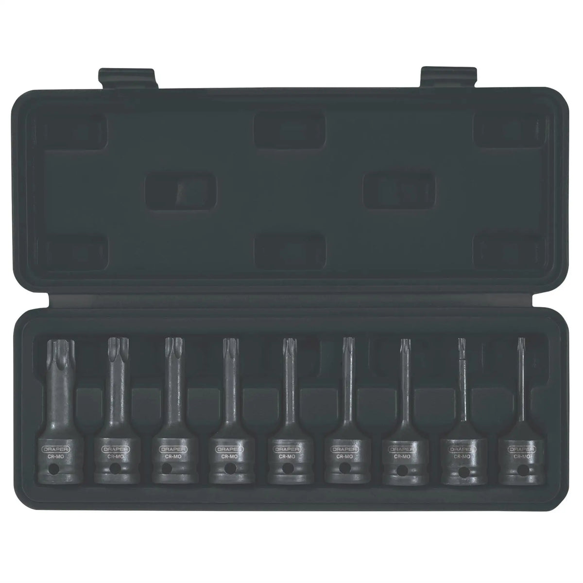 Draper Expert TX-STAR® Socket Bit Set 1/2" Sq. Dr. (9 Piece) 99184  White Rose Tools