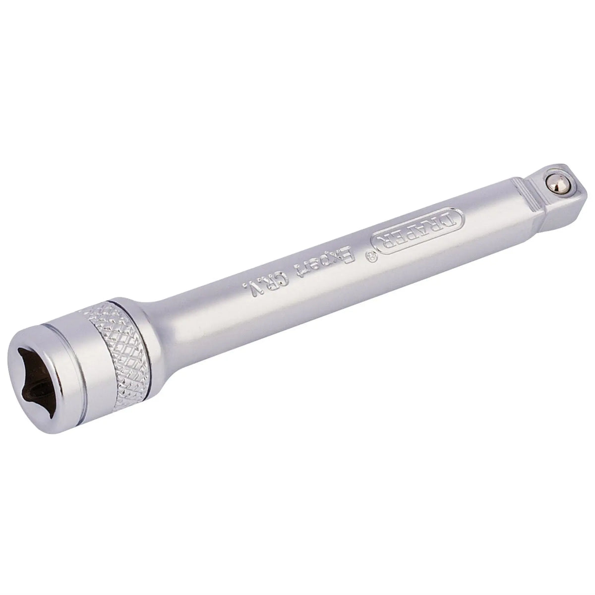 Draper Expert Wobble Extension Bar 1/4" Sq. Dr. 75mm Micro Satin Chrome 16721  White Rose Tools