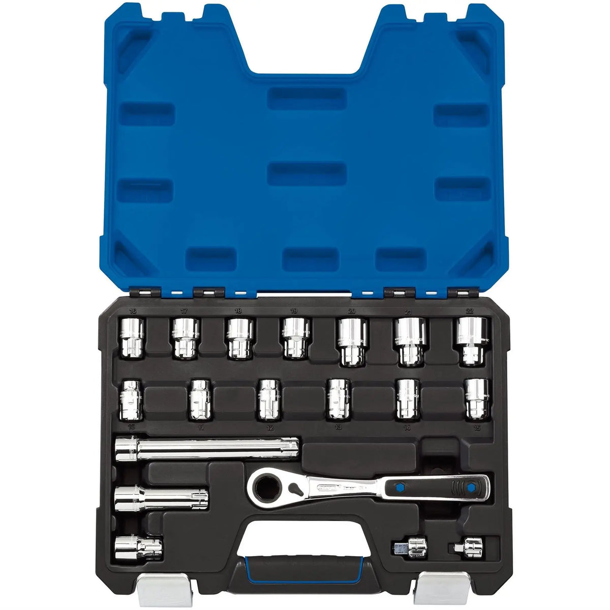 Draper Expert 'Go Through' Metric Socket Set (19 piece) 16482  White Rose Tools