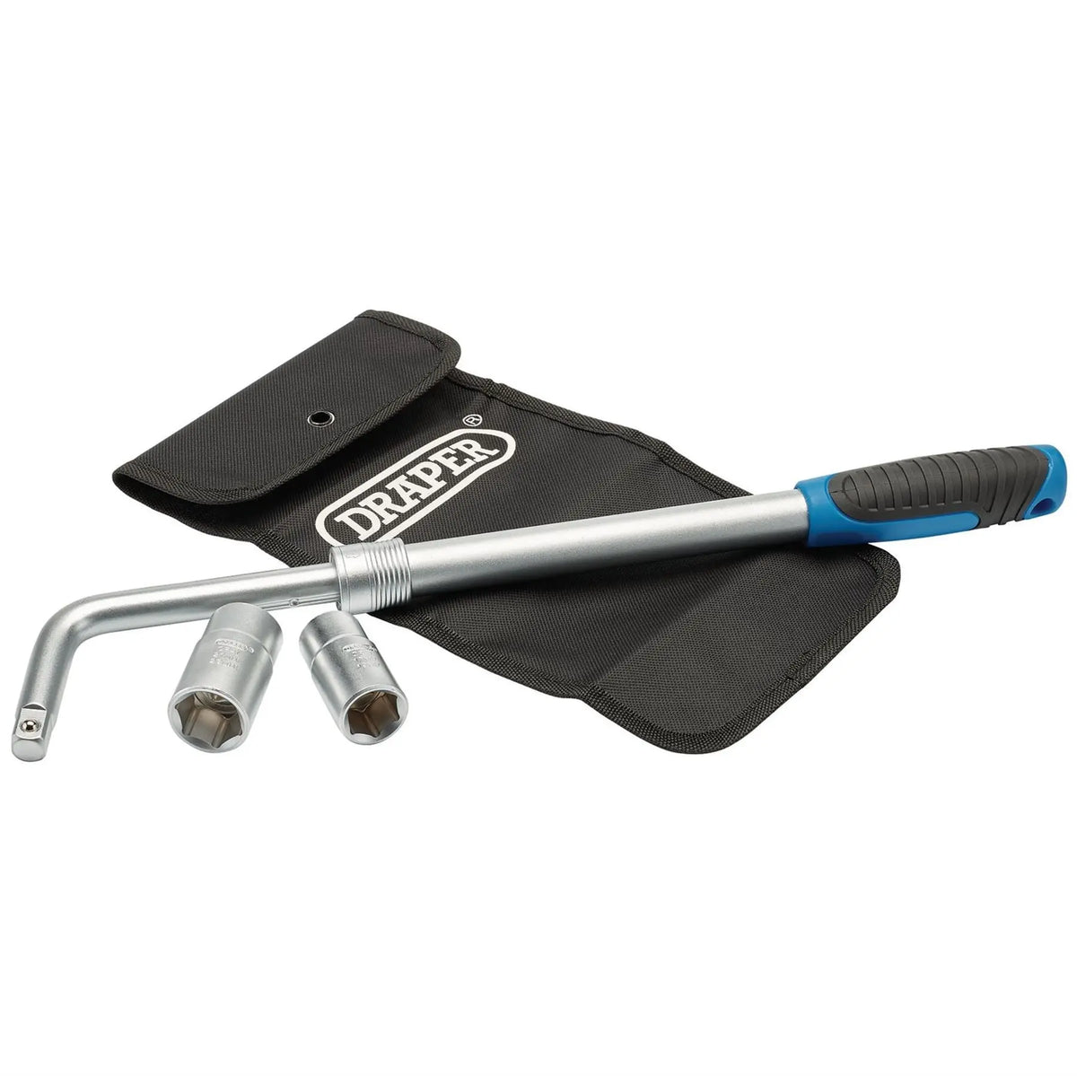 Draper Extending Wheel Nut Wrench 1/2" Sq. Dr. 380-520mm 19152  White Rose Tools